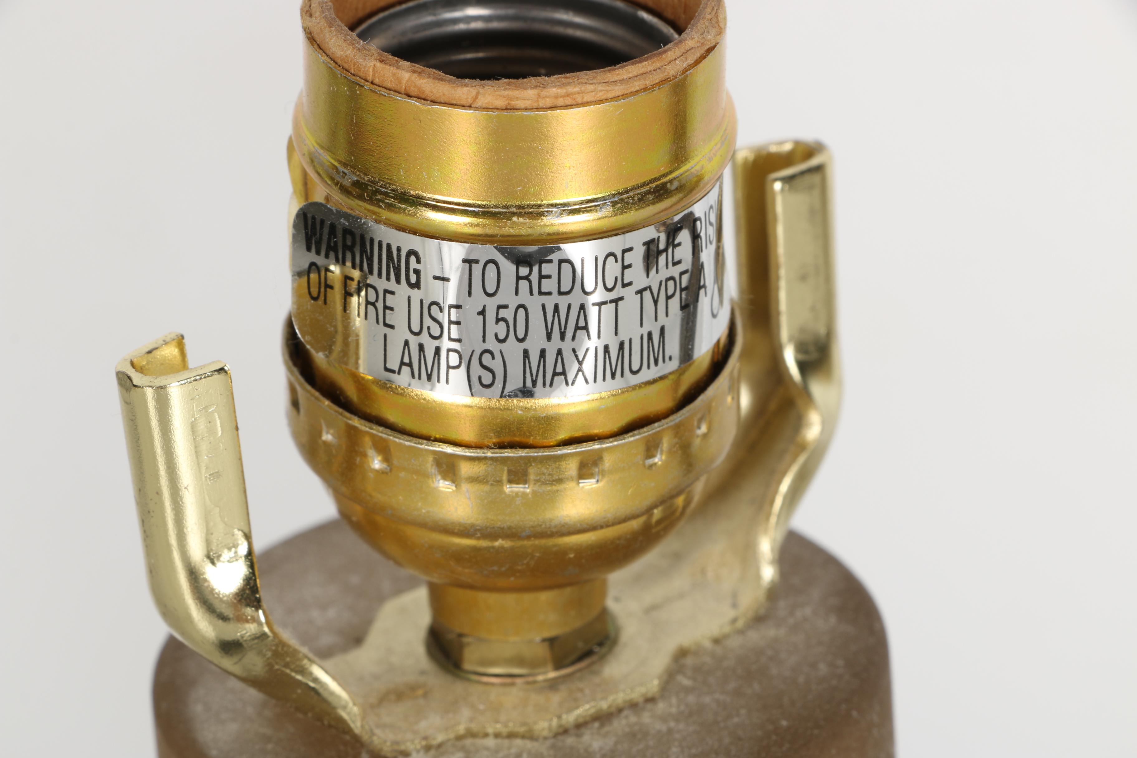 Ornate Gold Tone Lamps