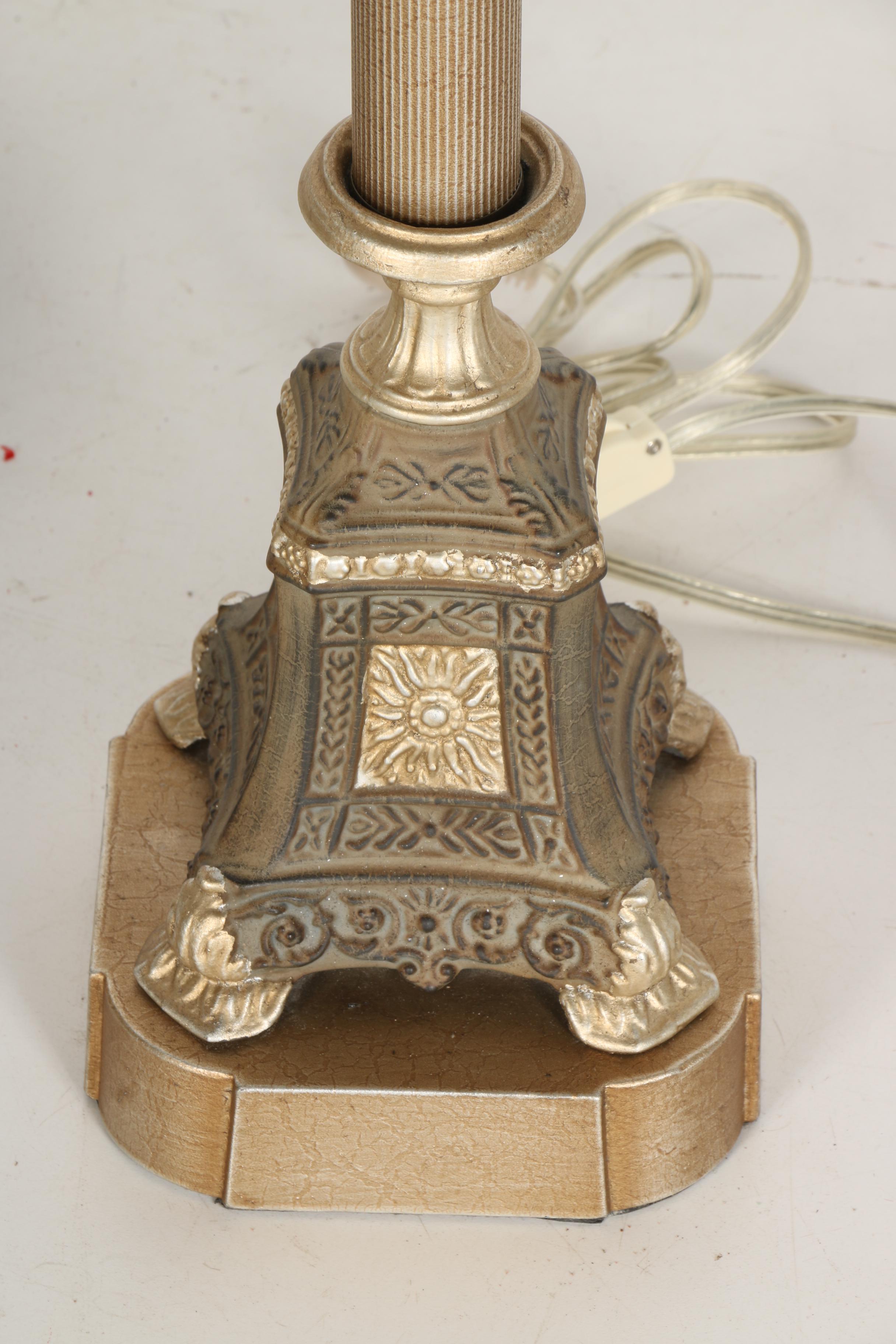 Ornate Gold Tone Lamps