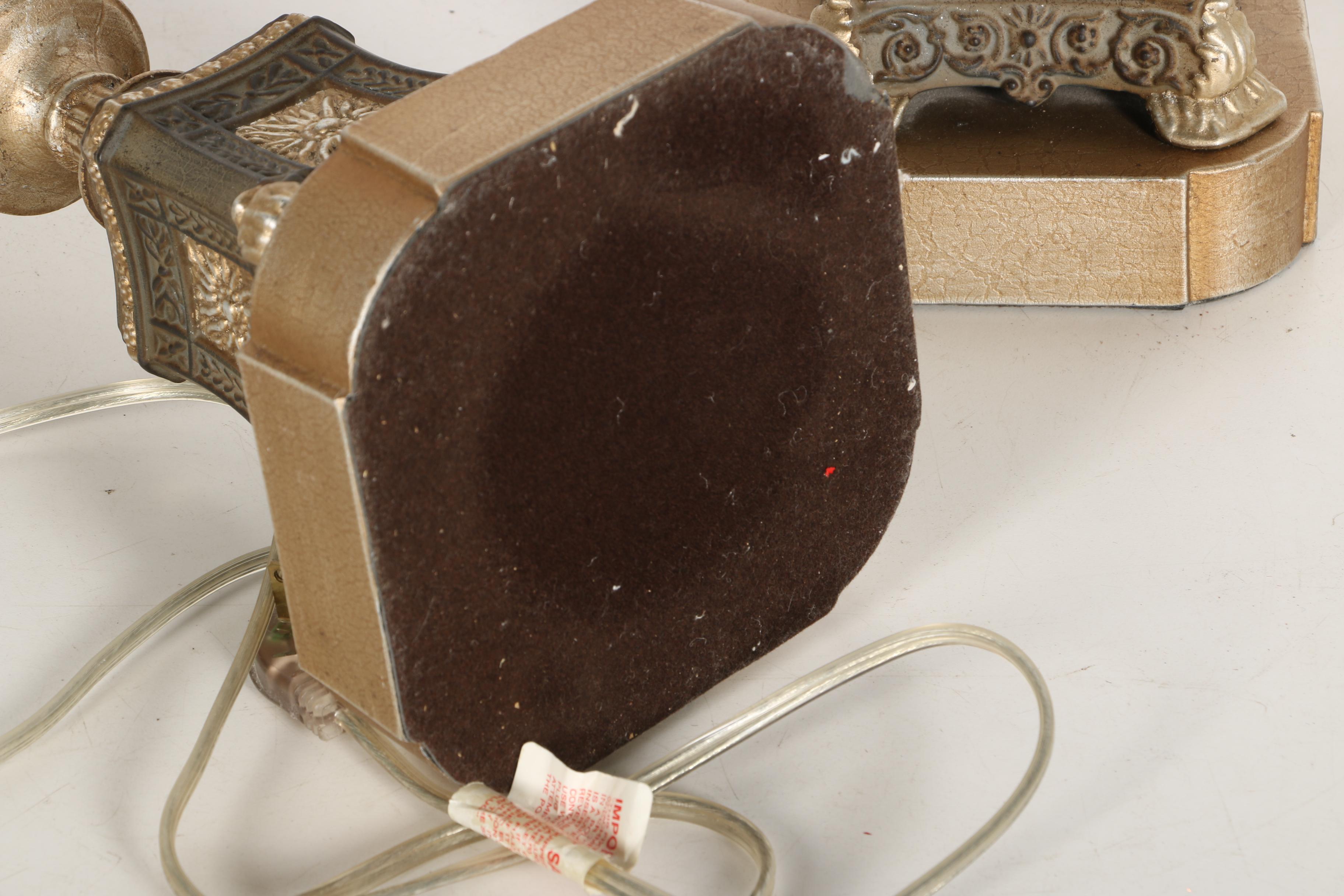 Ornate Gold Tone Lamps