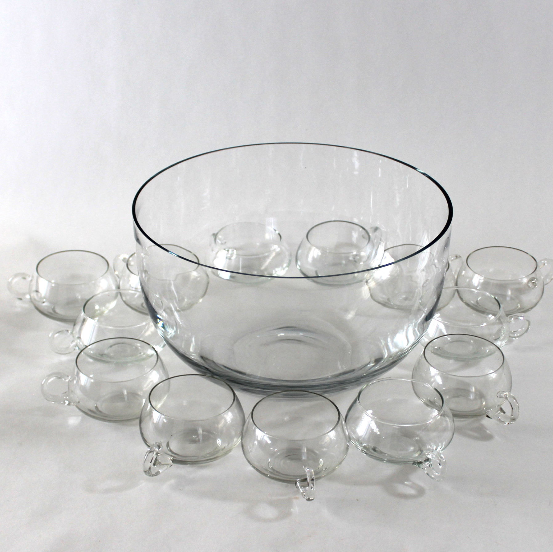 Crystal Punch Bowl and Glasses