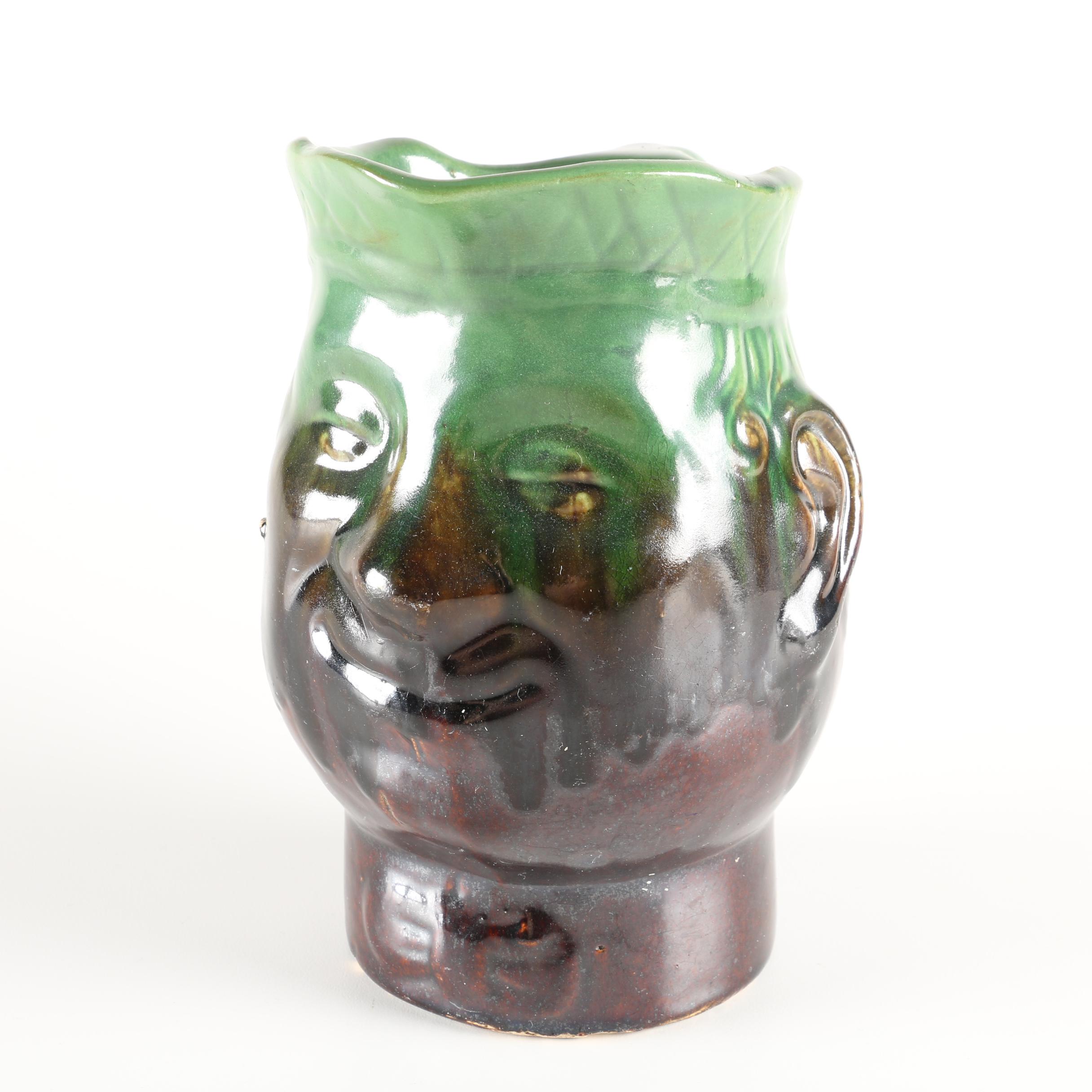 Ceramic Face Pitcher