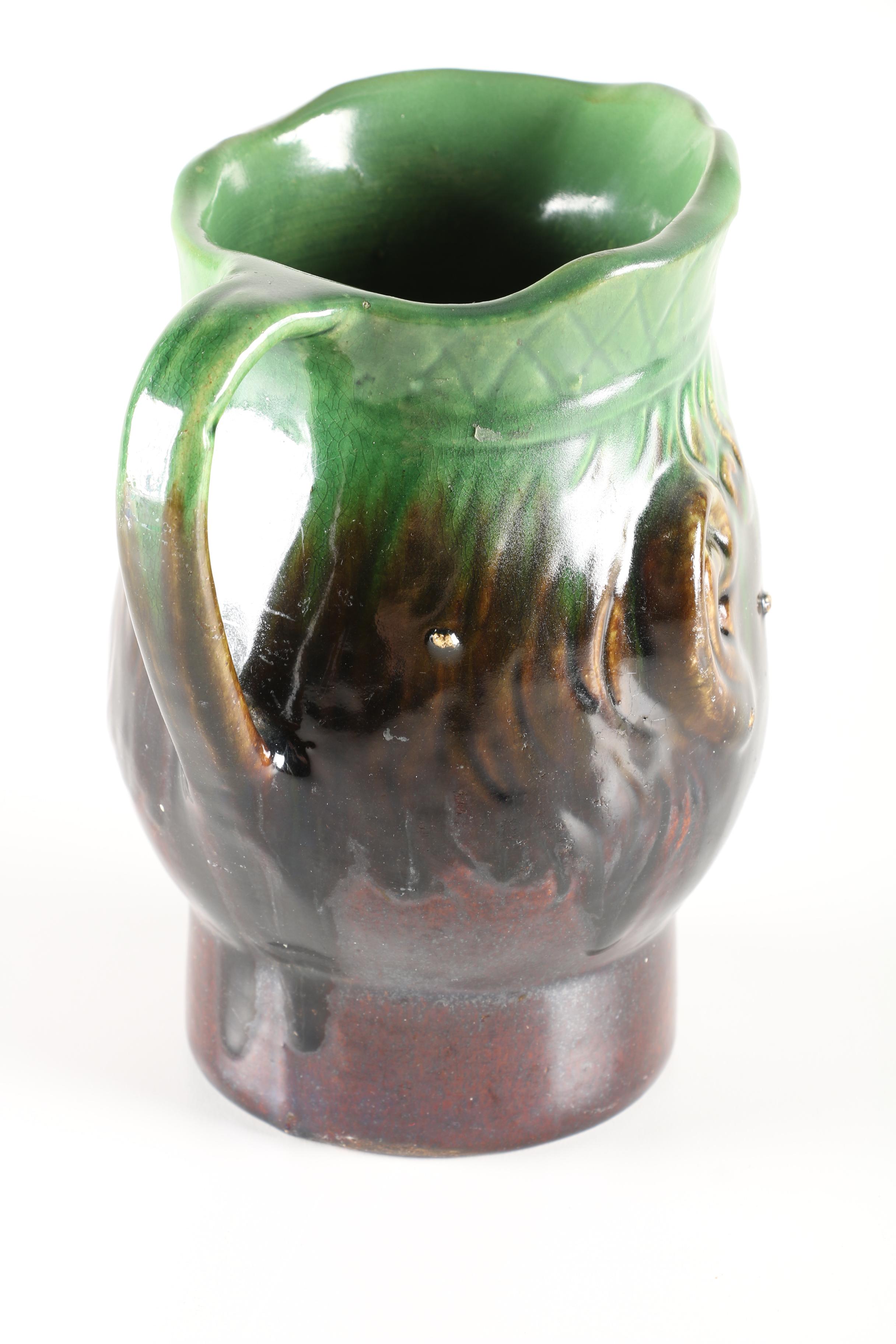 Ceramic Face Pitcher