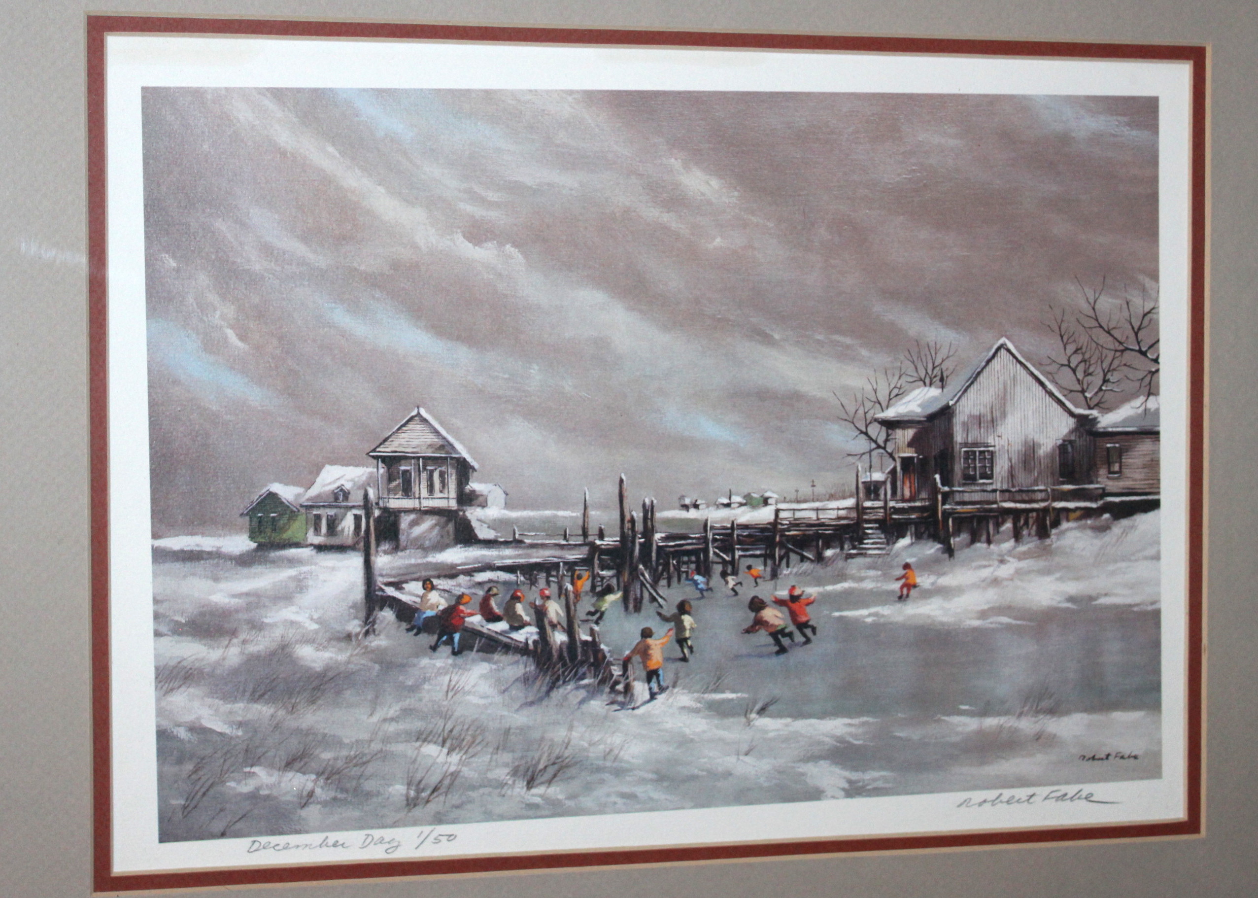 Robert Fabe Signed and Numbered 1/50 Print "December Day"