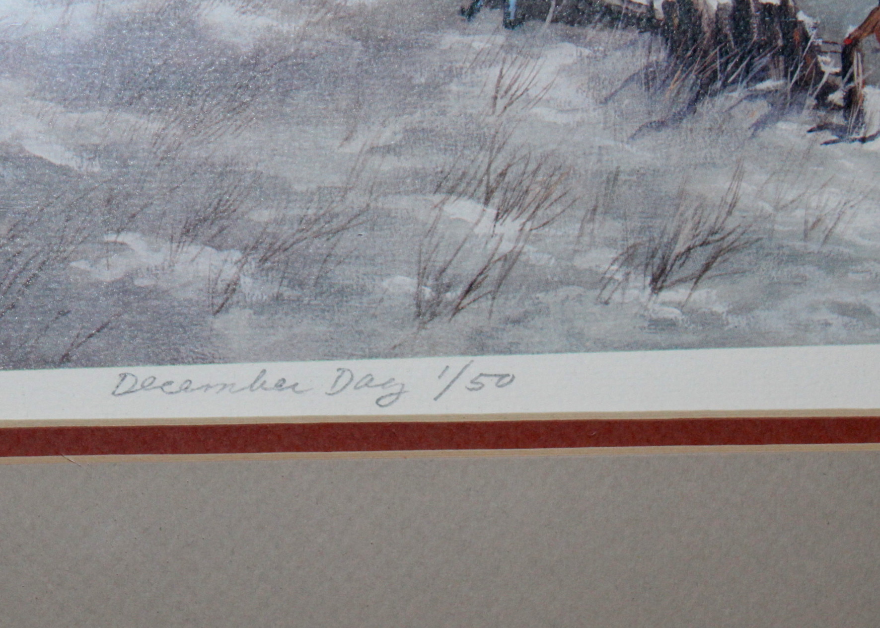 Robert Fabe Signed and Numbered 1/50 Print "December Day"