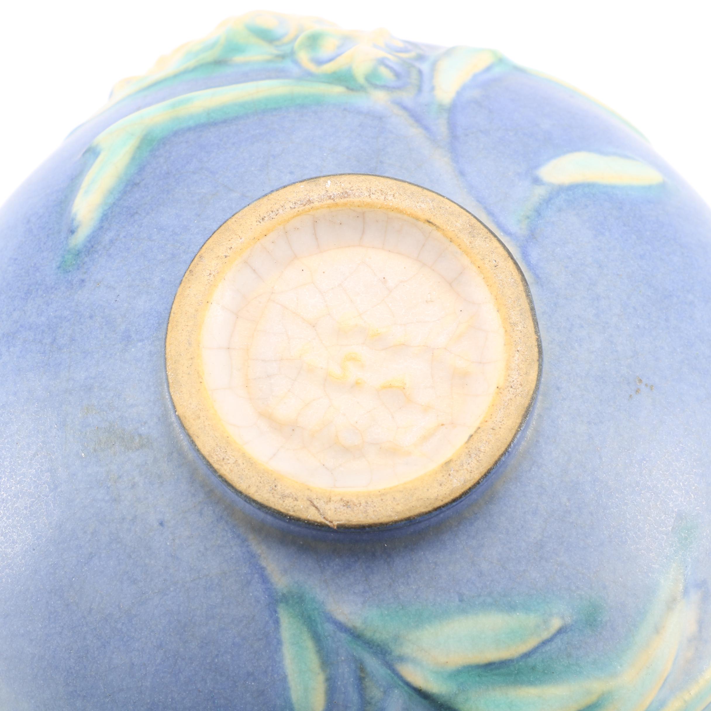 Roseville Pottery "White Rose", "Foxglove" and "White Lily" Vessels