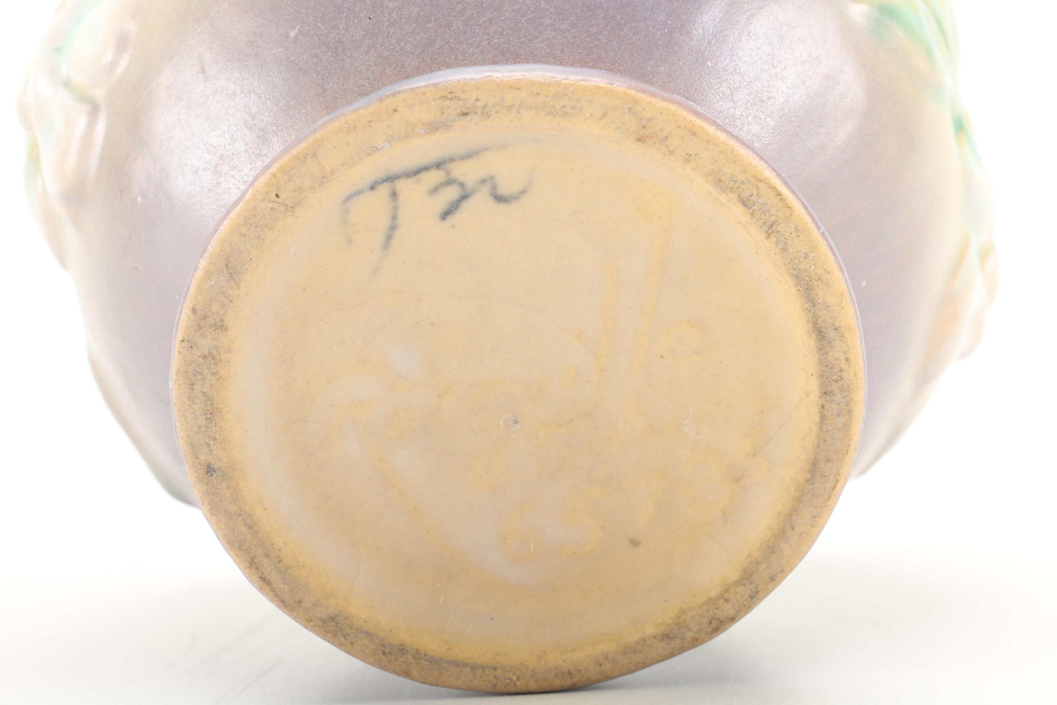 Roseville Pottery "White Rose", "Foxglove" and "White Lily" Vessels