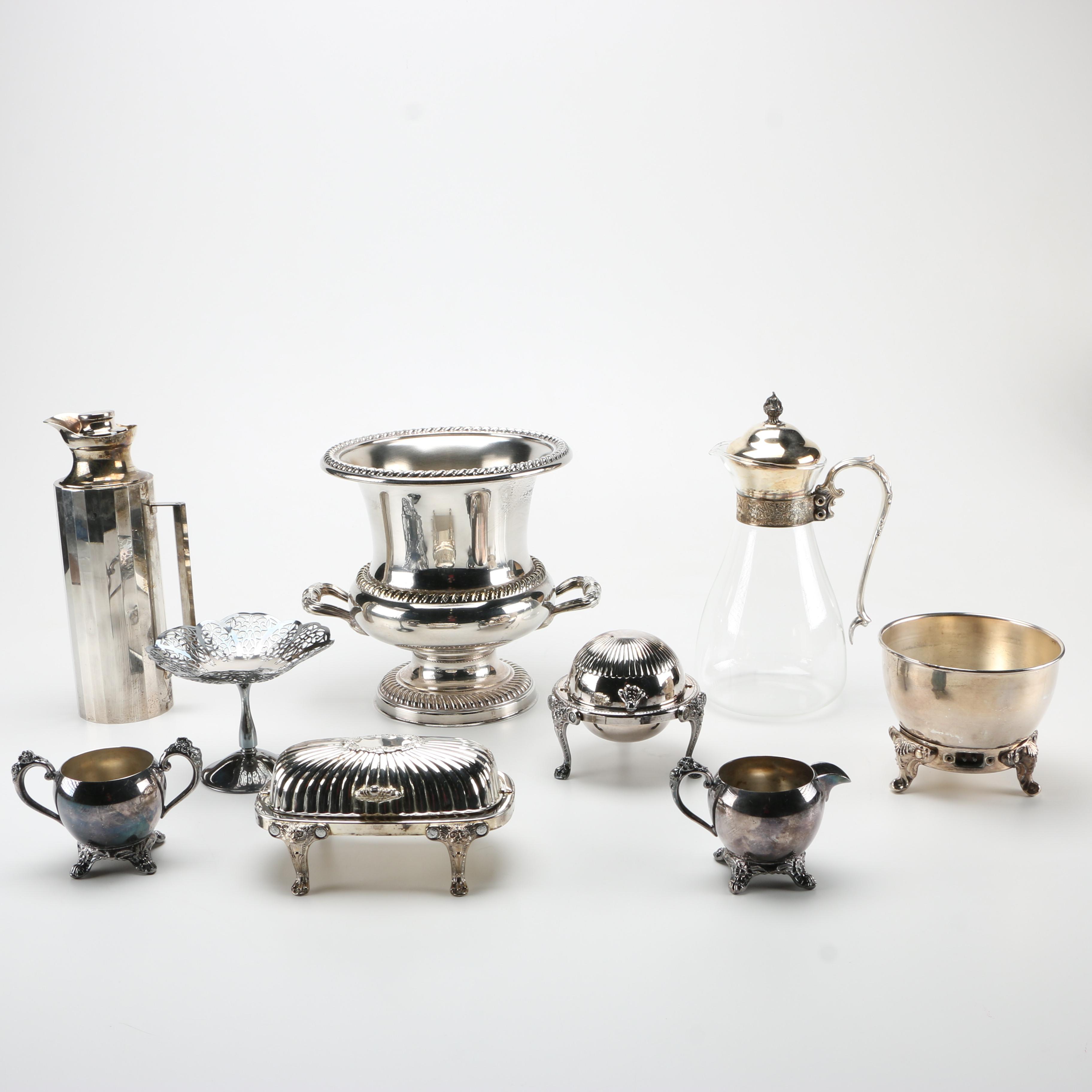 F.B. Rogers and Other Silver Plate Serving Dishes