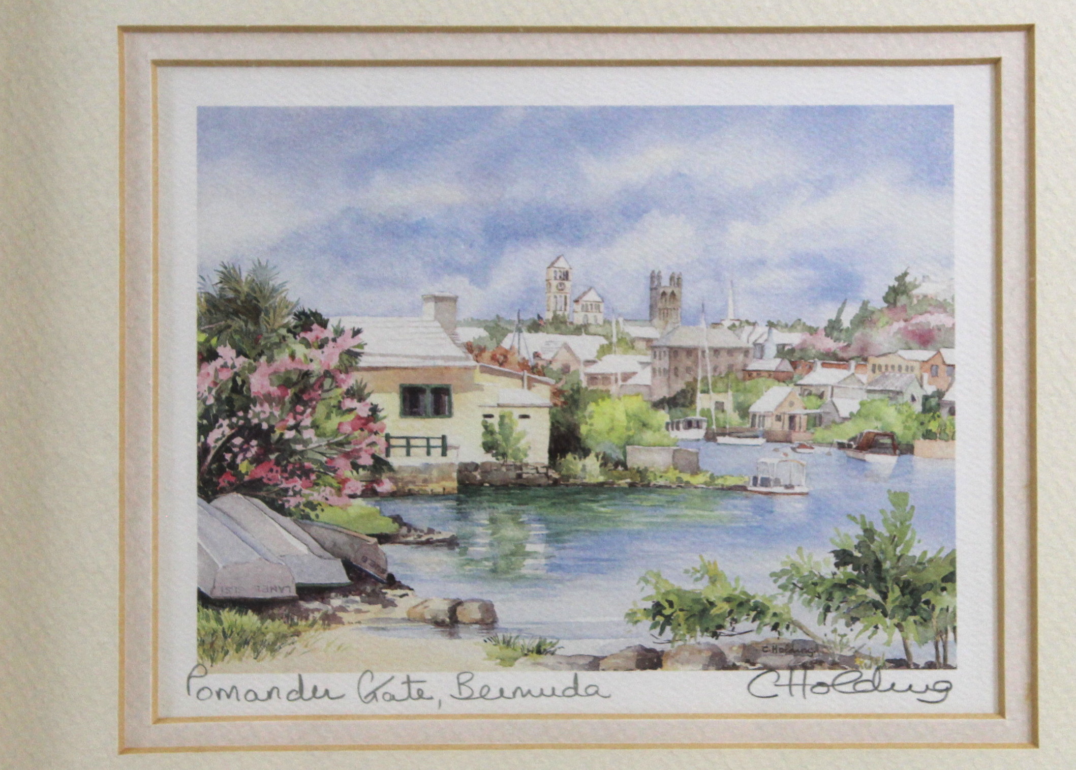 Print of Pomander Gate, Bermuda by Carole Holding