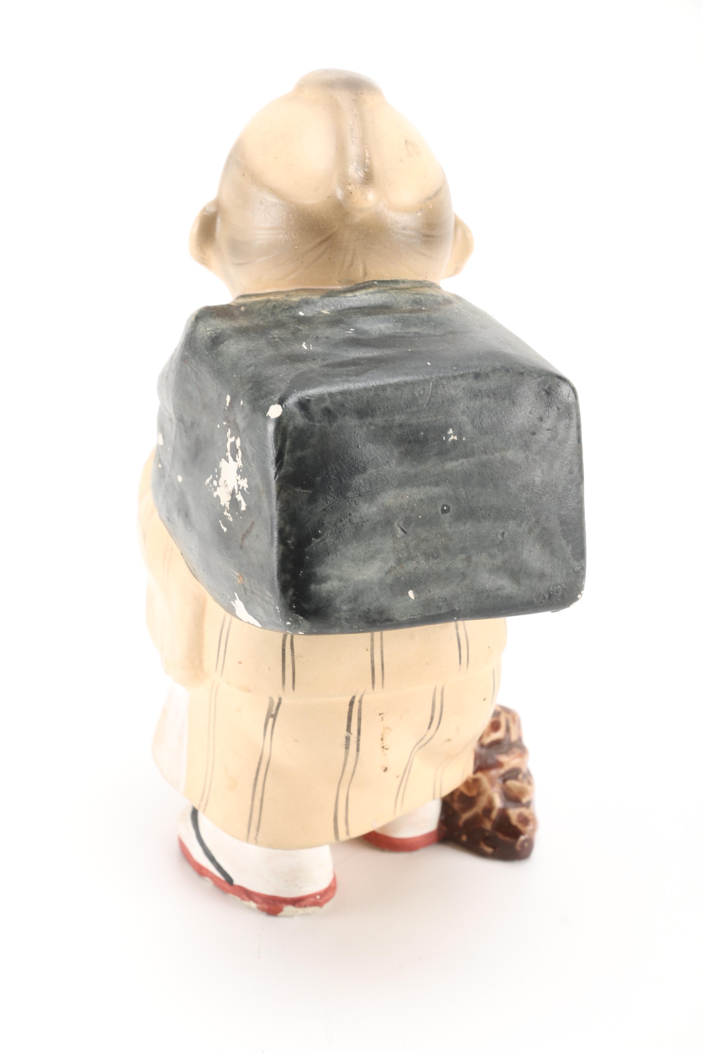 Kyoto Classic Japanese Figurine of Frowning Man