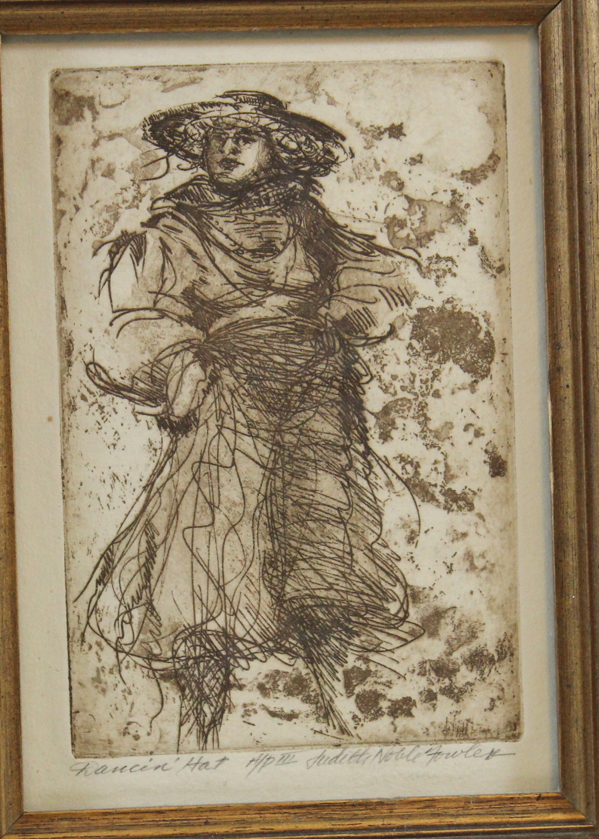 Artist's Proof of "Dancin' Hat" by Judith Noble Fowler