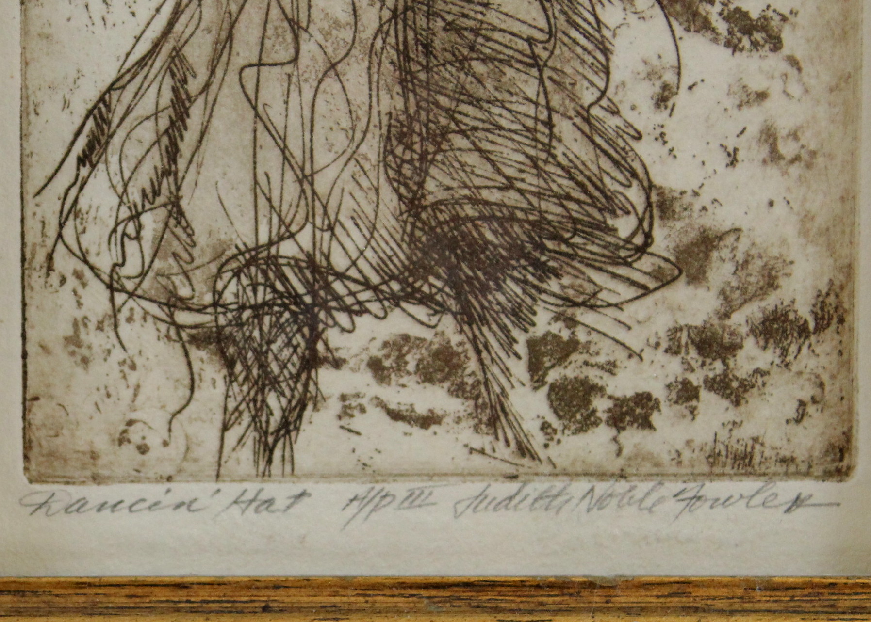 Artist's Proof of "Dancin' Hat" by Judith Noble Fowler