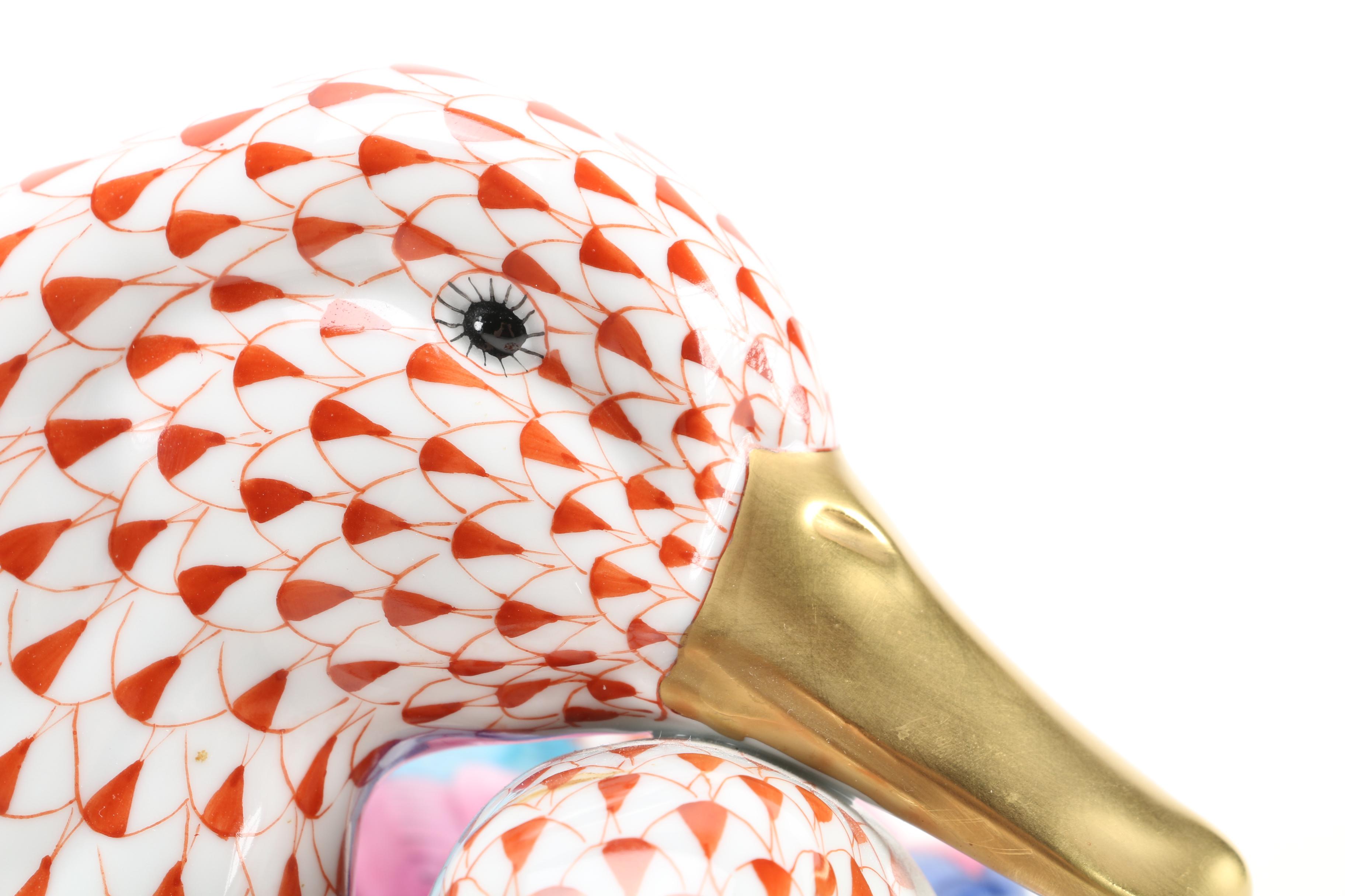 Herend Hungary Duck Pair Figurine