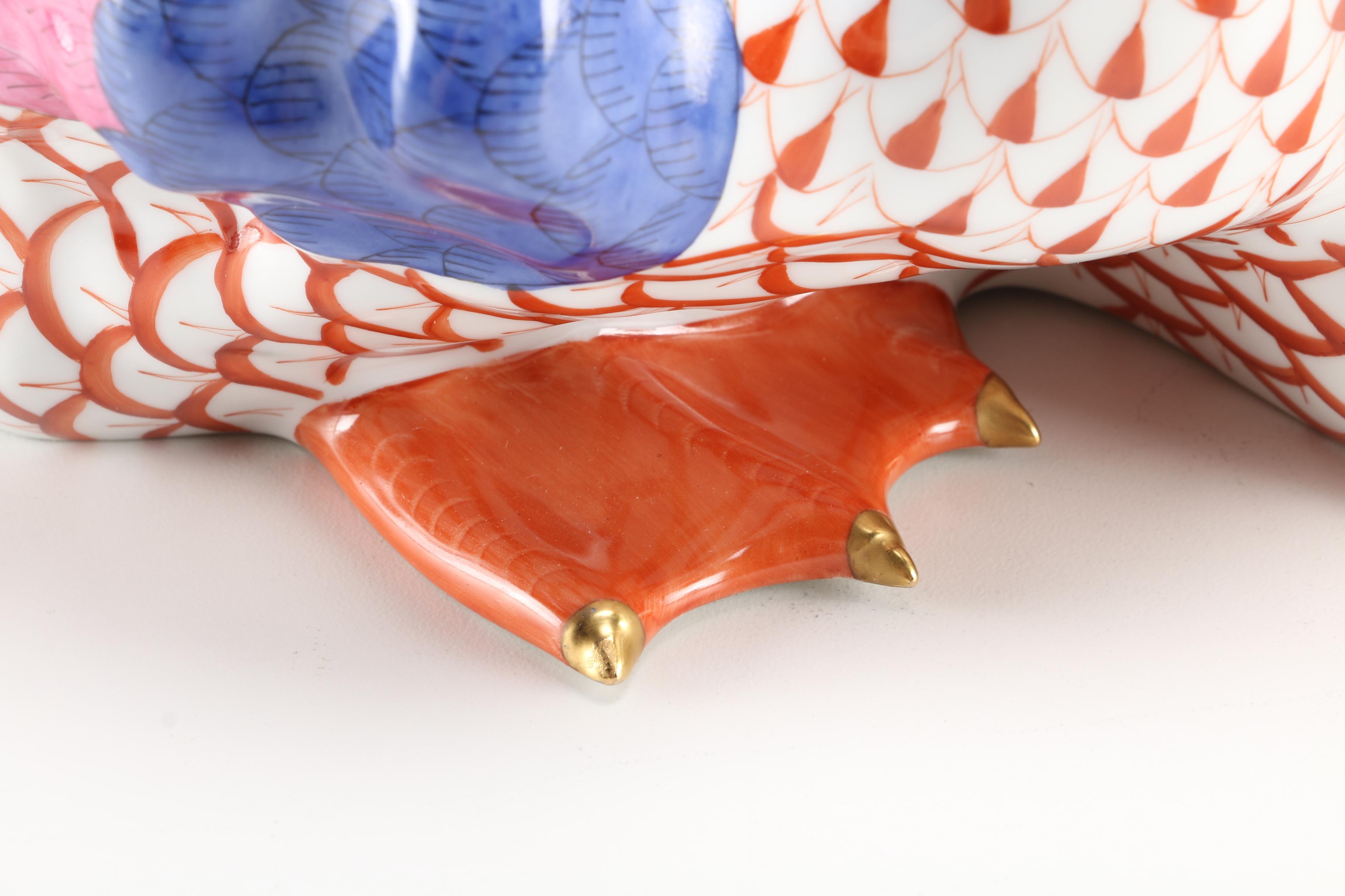 Herend Hungary Duck Pair Figurine