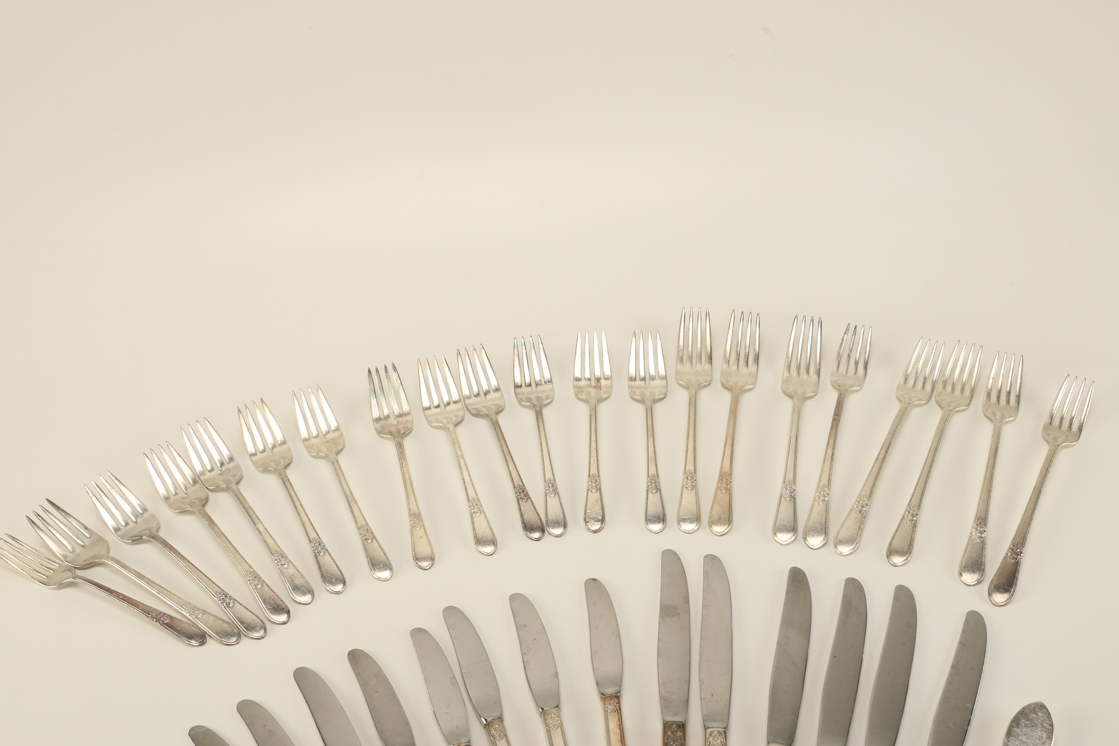 International Silver "Adoration" Silver Plate Flatware