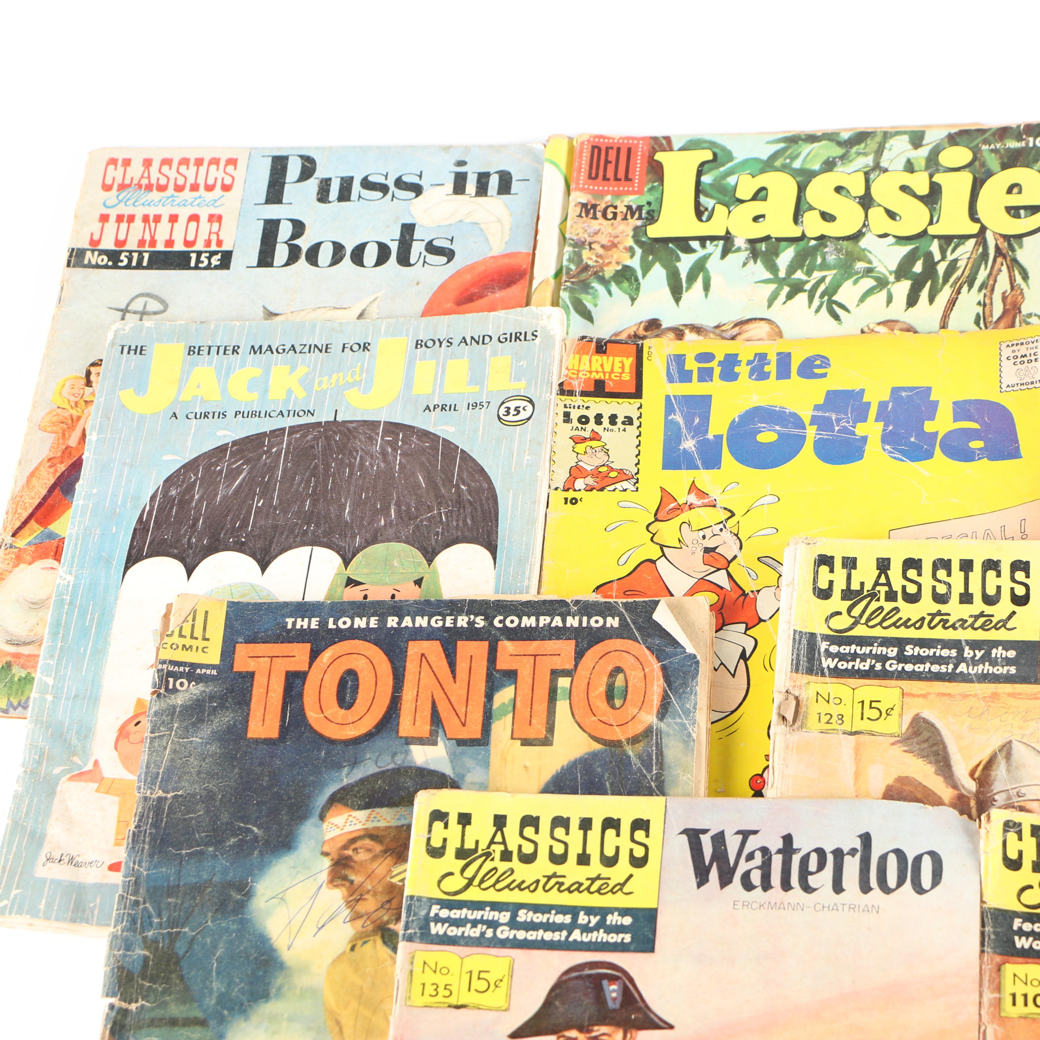 Assortment of Children Comic Books Featuring "Classics Illustrated"