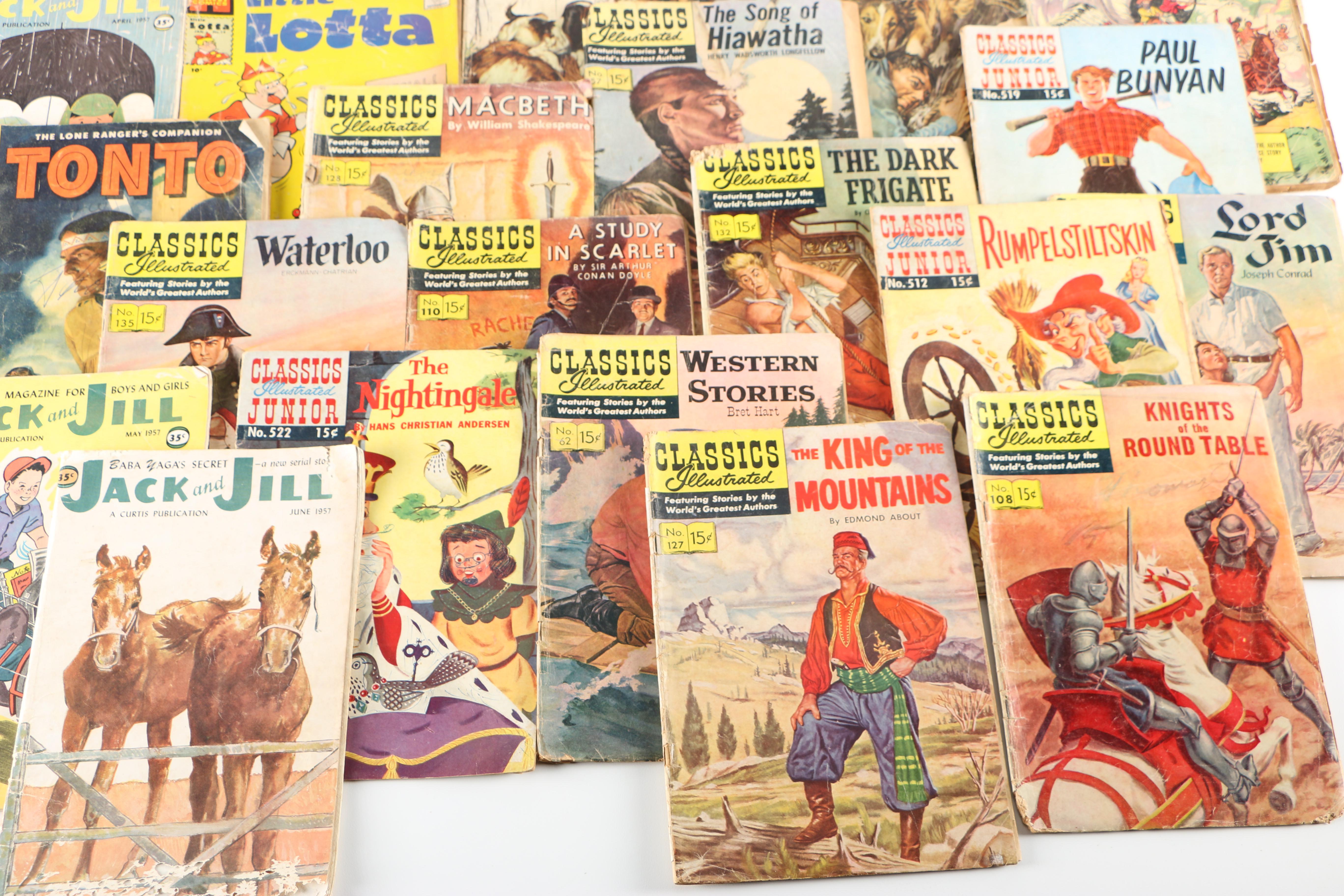 Assortment of Children Comic Books Featuring "Classics Illustrated"