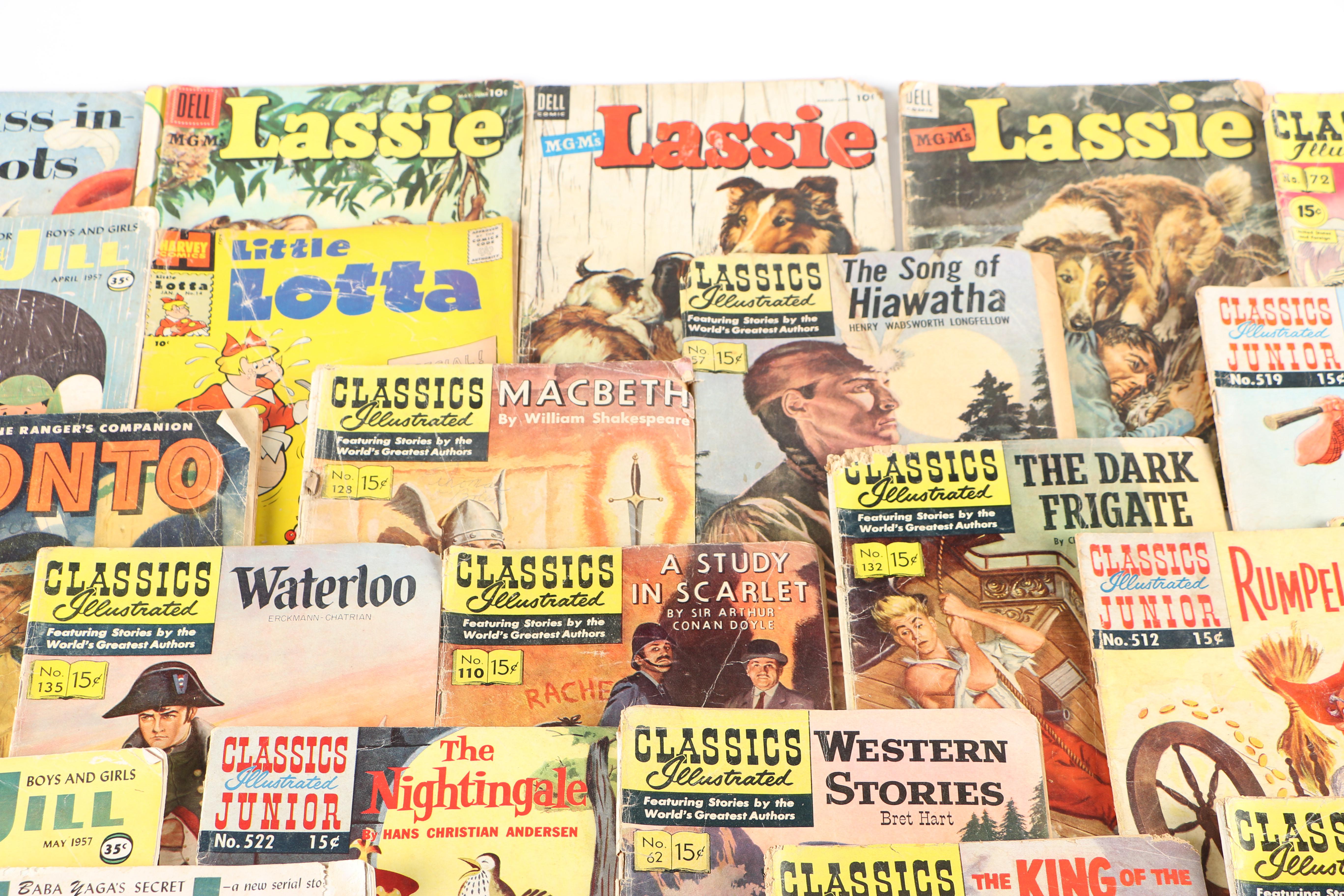 Assortment of Children Comic Books Featuring "Classics Illustrated"