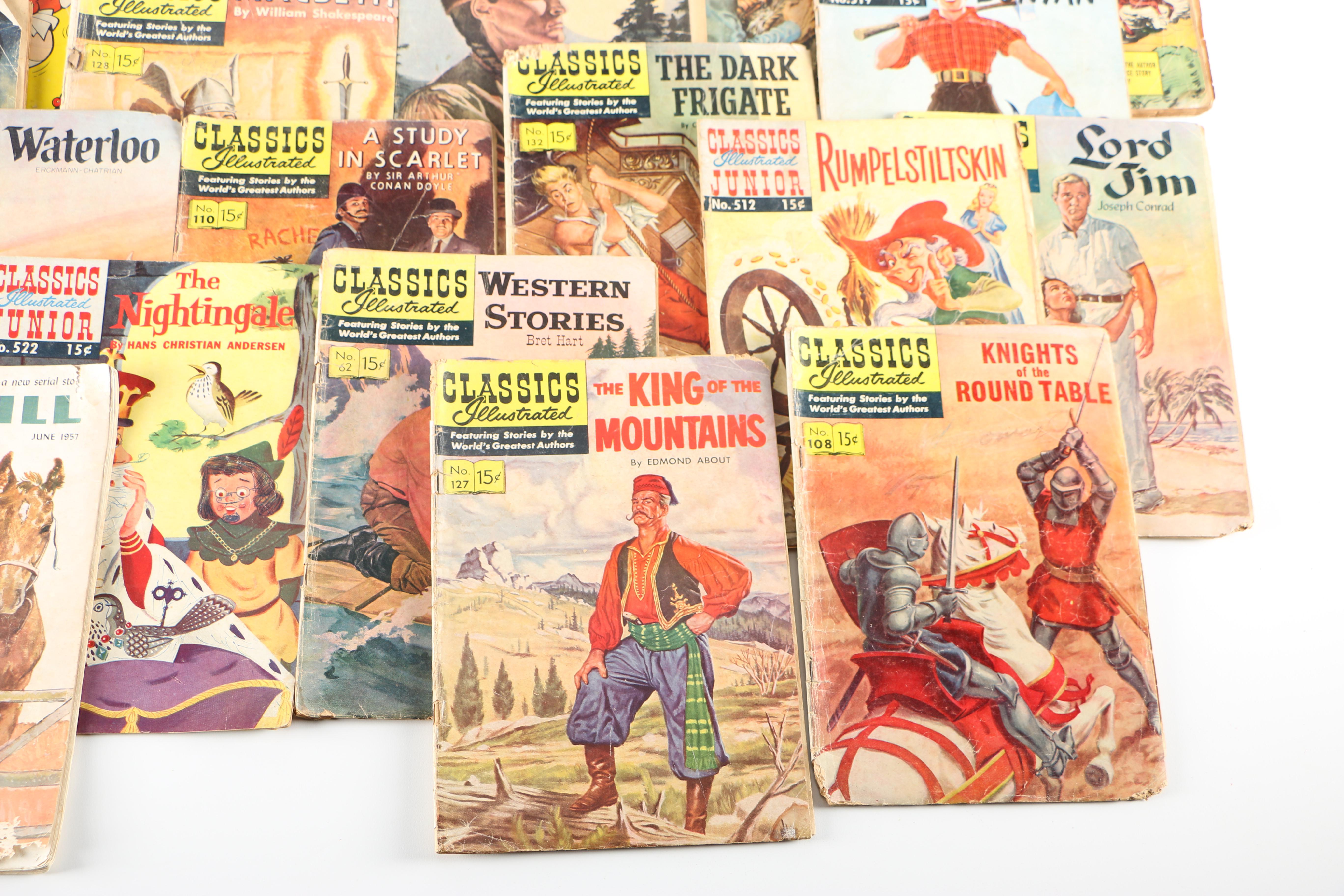 Assortment of Children Comic Books Featuring "Classics Illustrated"