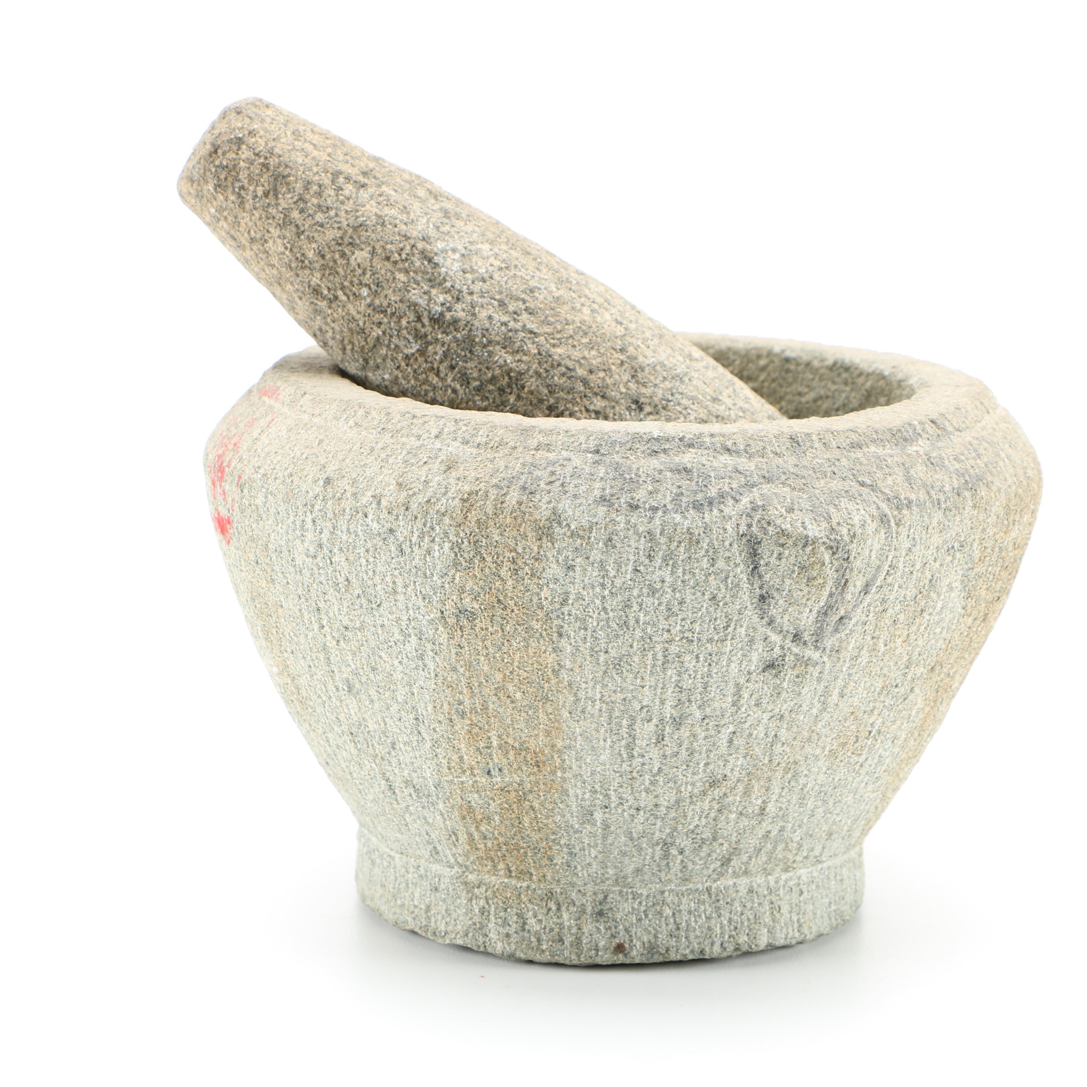 Hand Made Mortar and Pestle