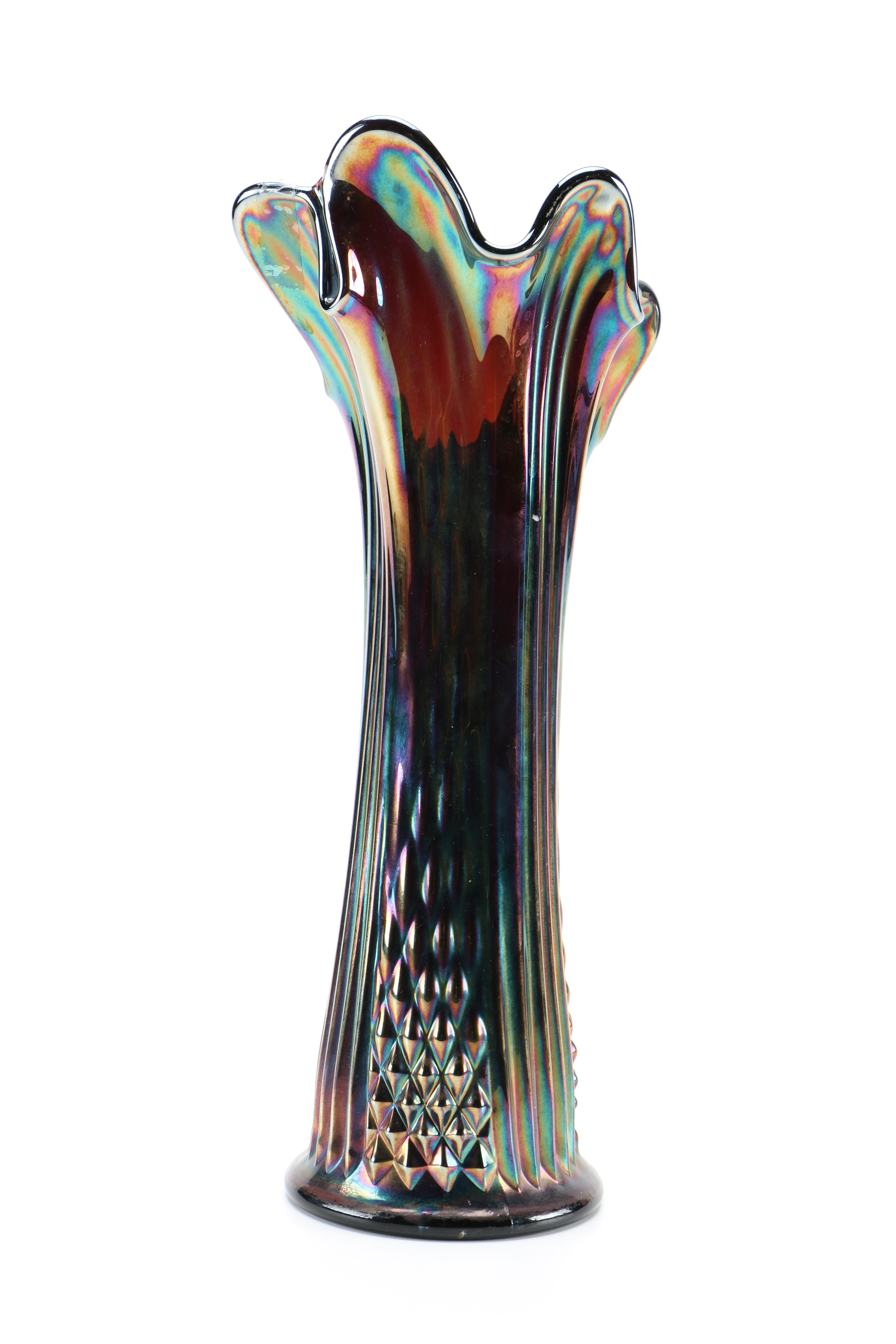 Fenton Carnival Glass Vase