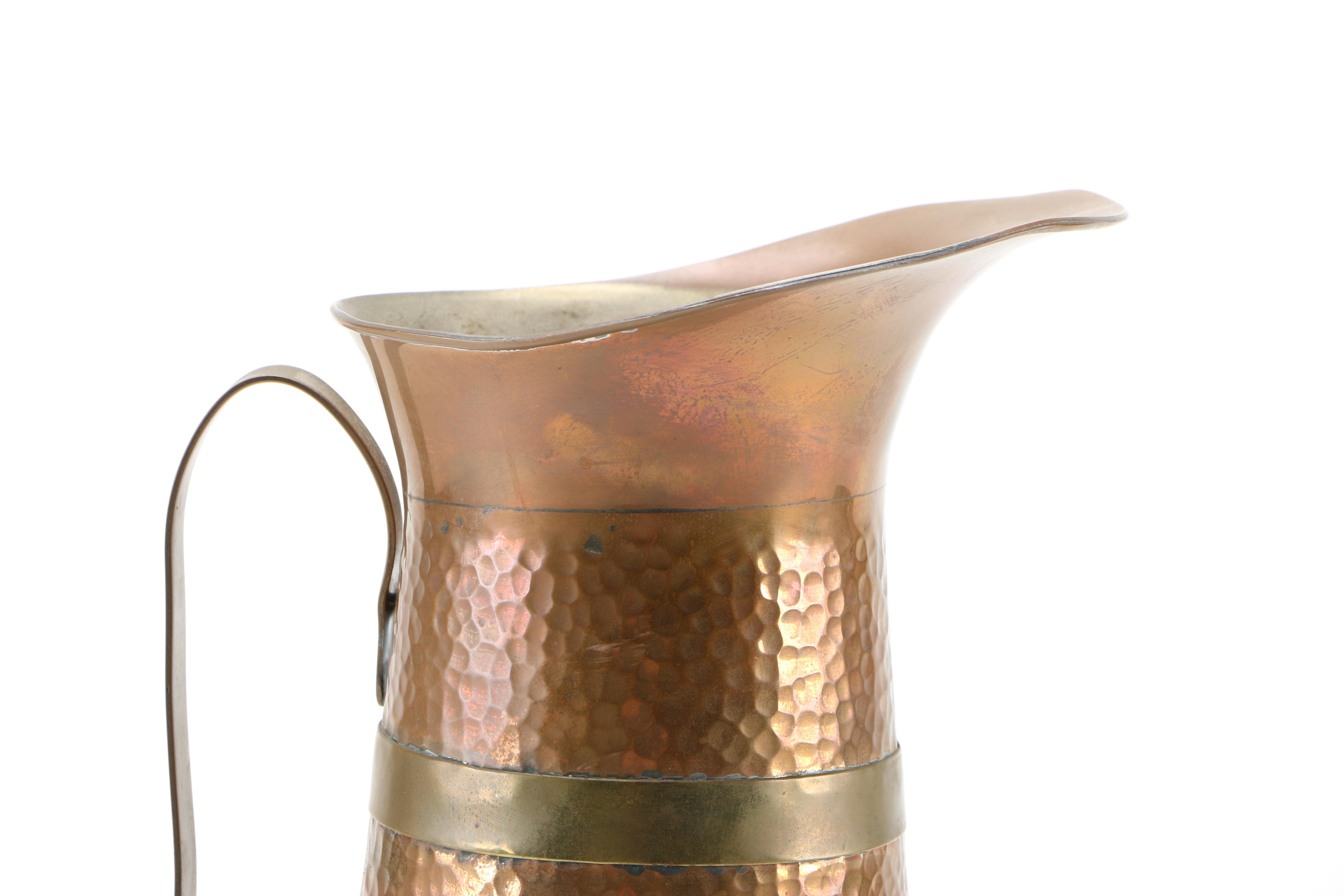 Copper Pitcher with Mayan Calendar