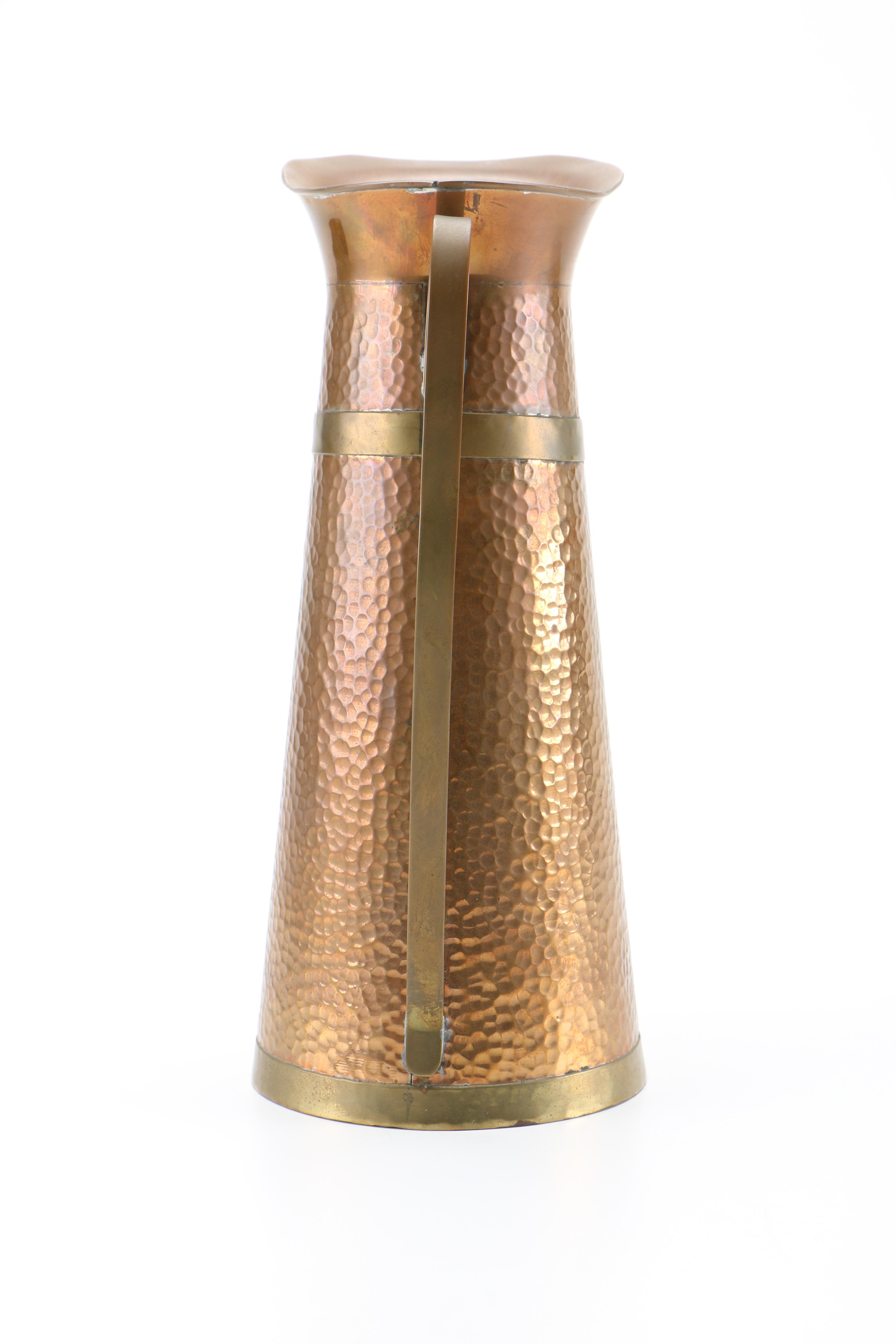 Copper Pitcher with Mayan Calendar