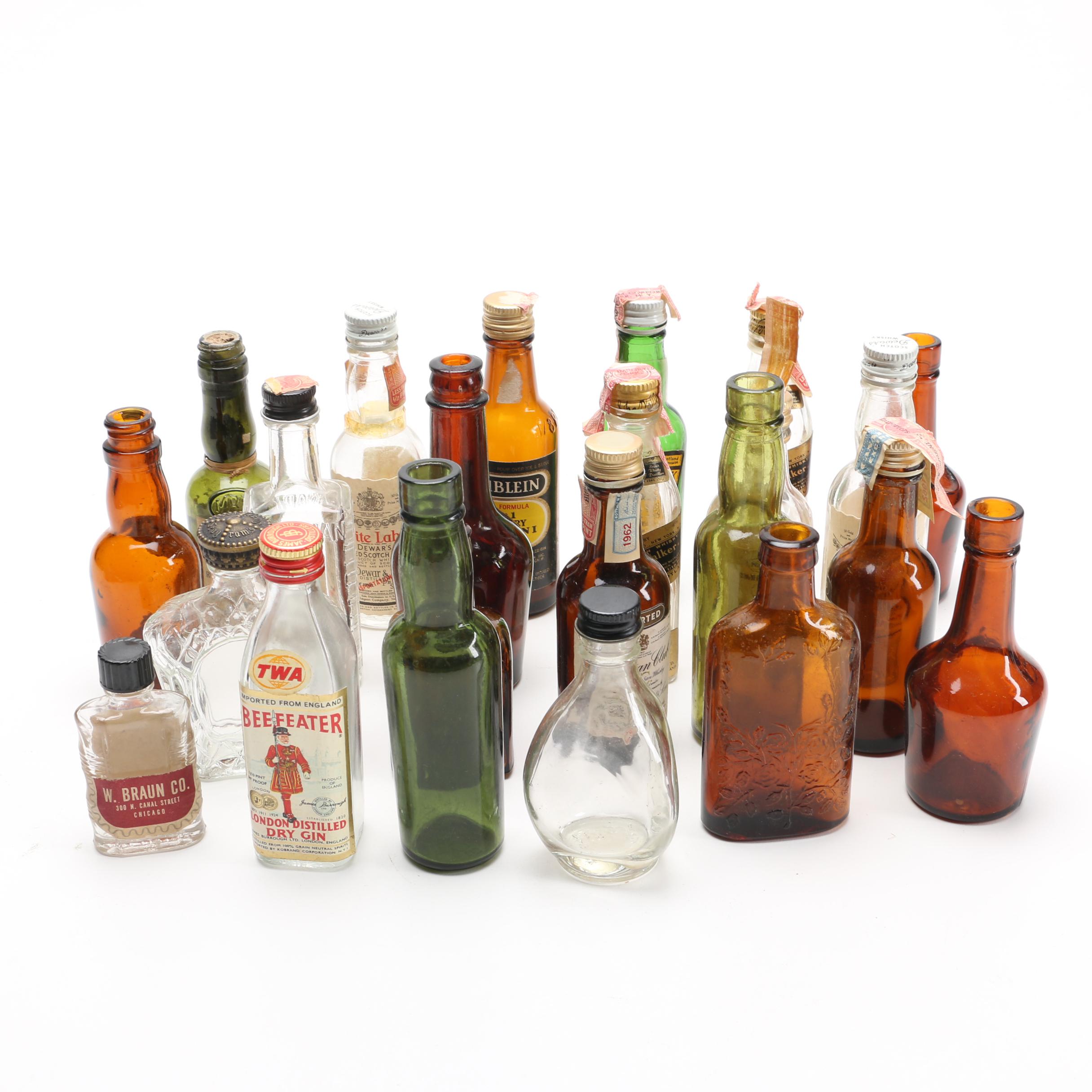 Vintage Miniature Liquor Bottles