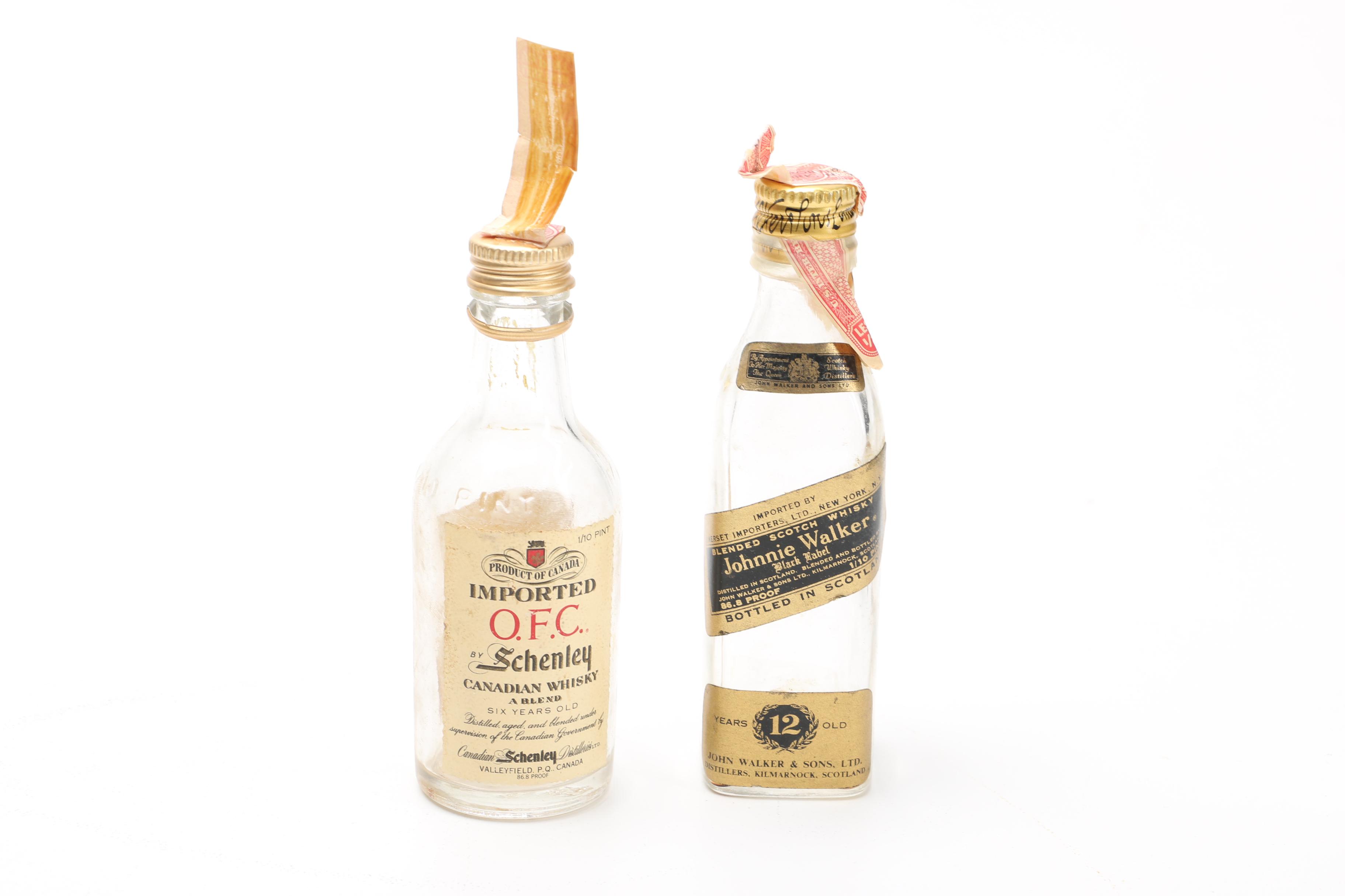 Vintage Miniature Liquor Bottles