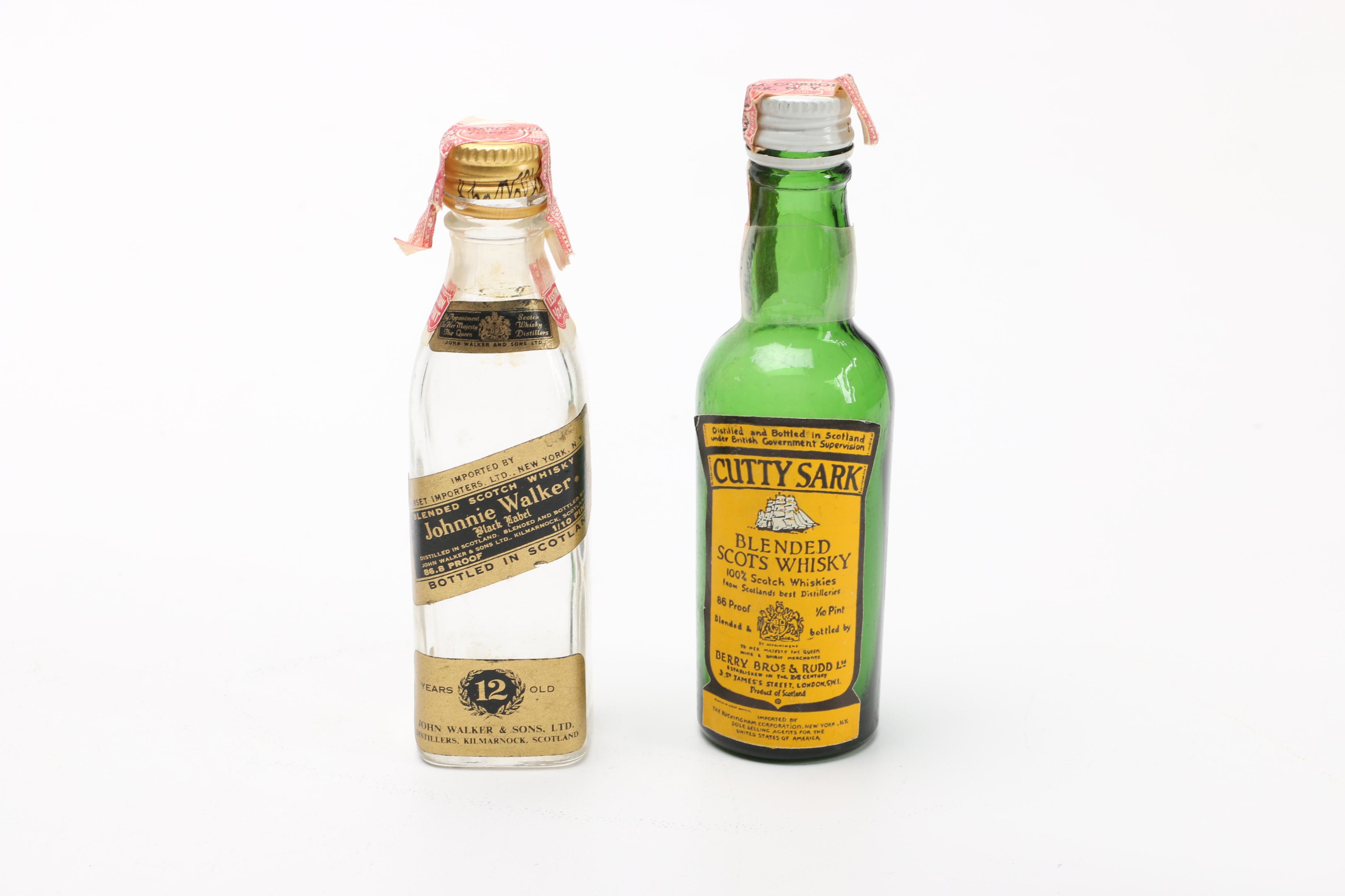 Vintage Miniature Liquor Bottles