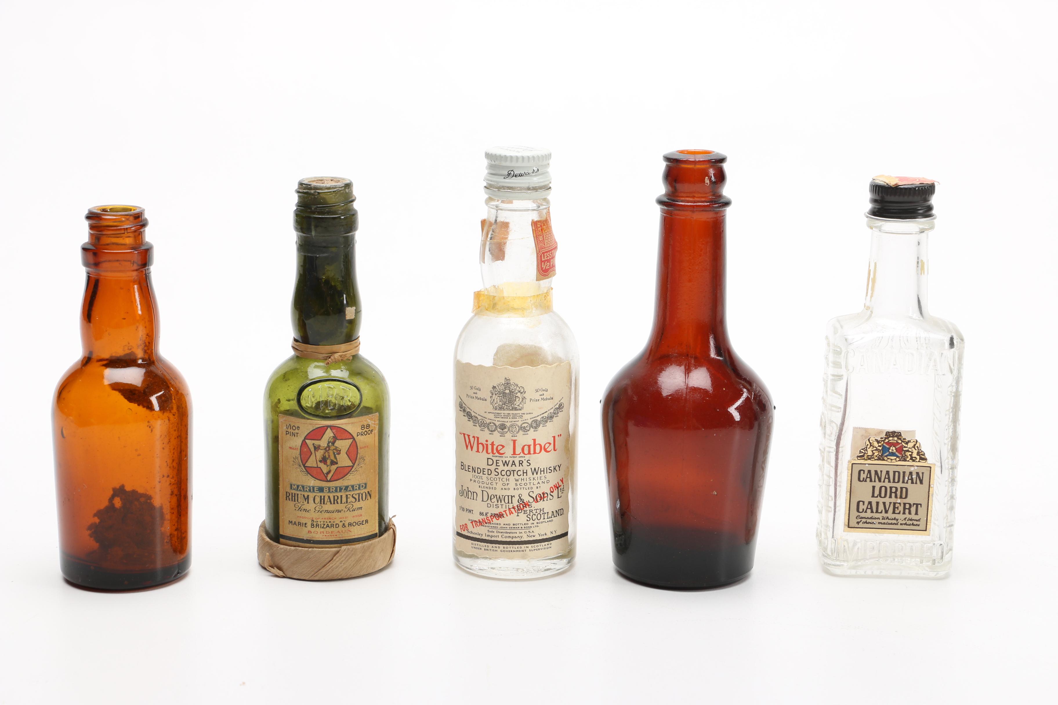 Vintage Miniature Liquor Bottles