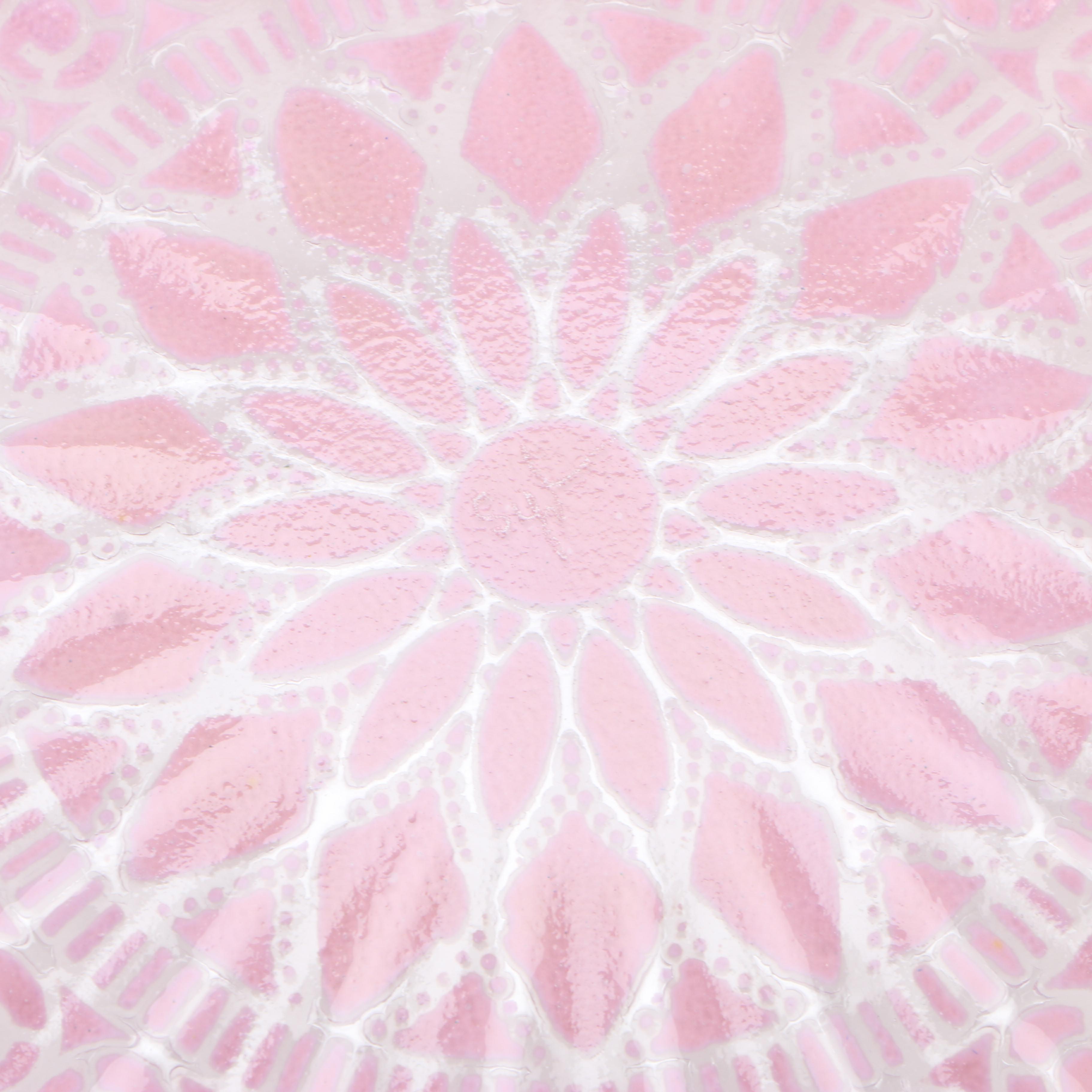 Sydenstricker Pink Fused Glass Plate