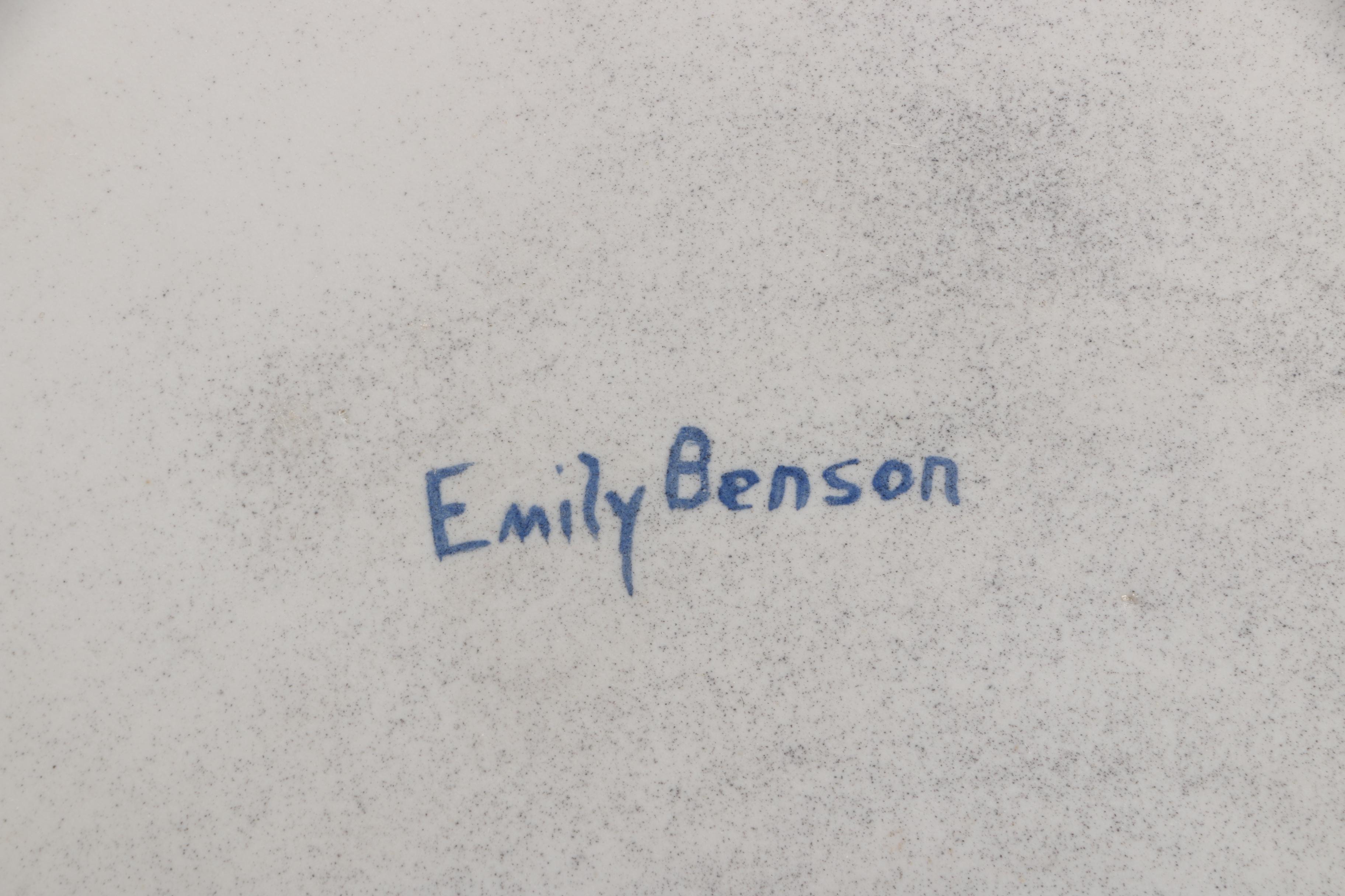 Signed Emily Benson Austrian Porcelain Tea Set