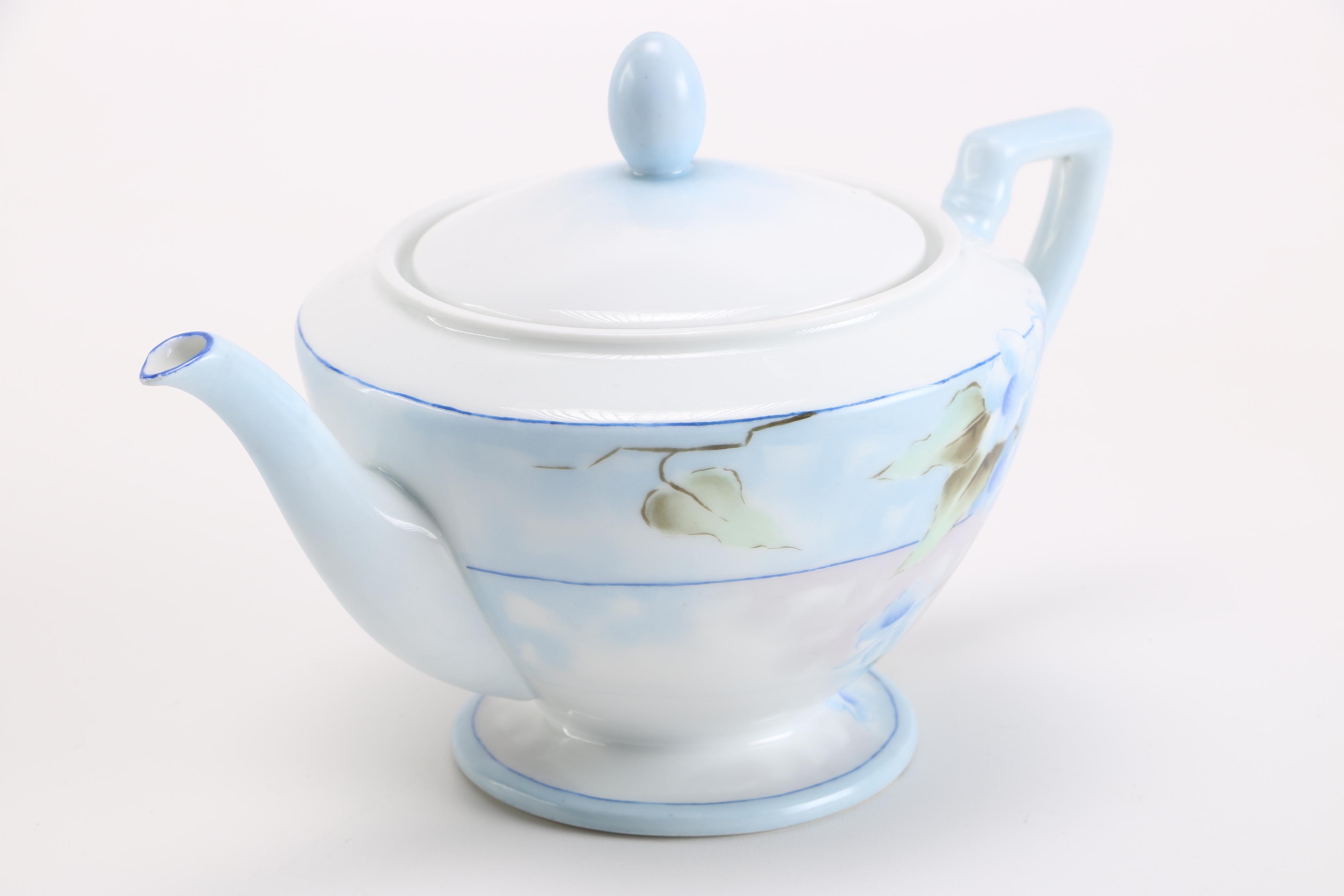 Signed Emily Benson Austrian Porcelain Tea Set