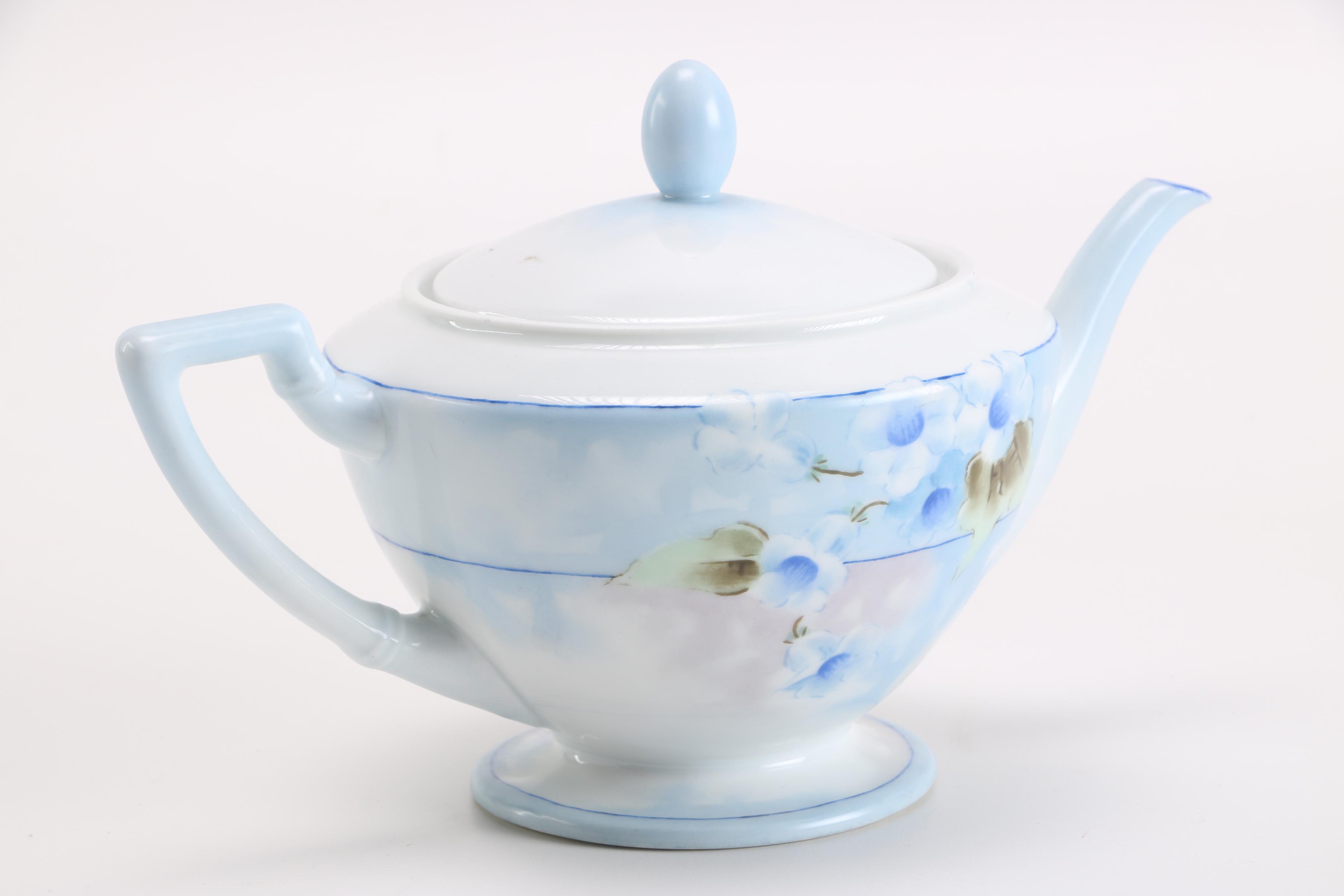 Signed Emily Benson Austrian Porcelain Tea Set