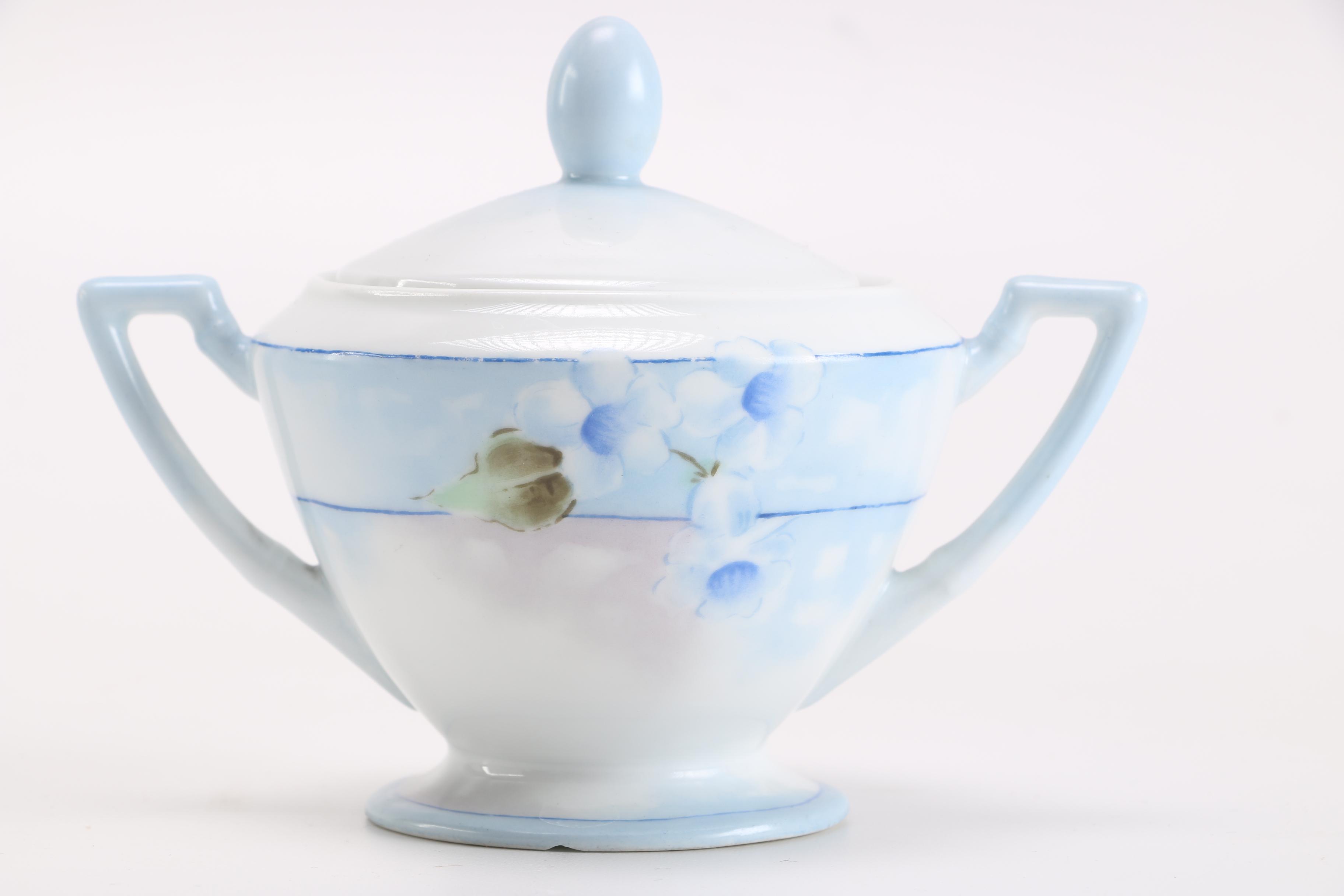 Signed Emily Benson Austrian Porcelain Tea Set