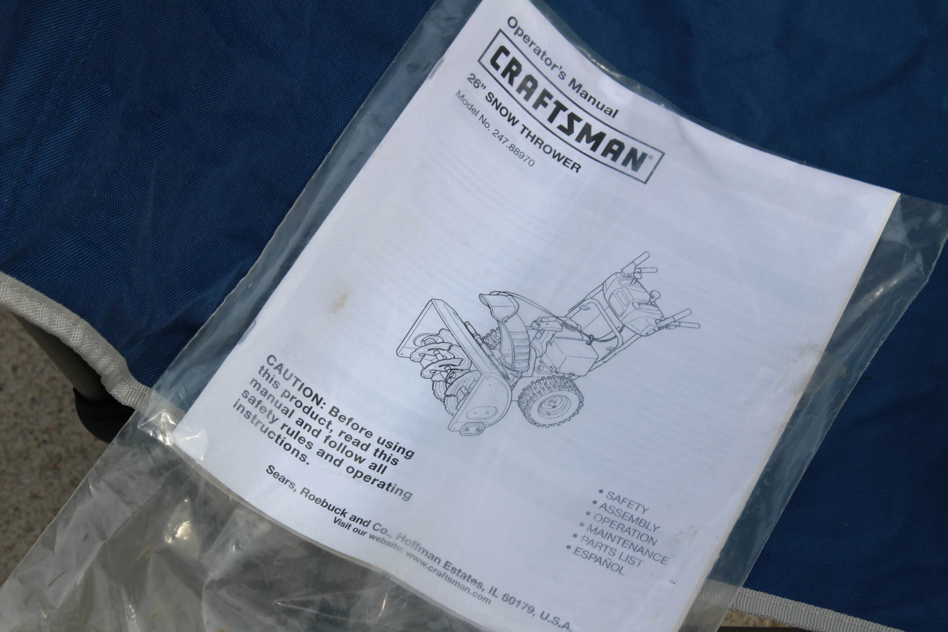 Craftsman 26-Inch Snow Thrower