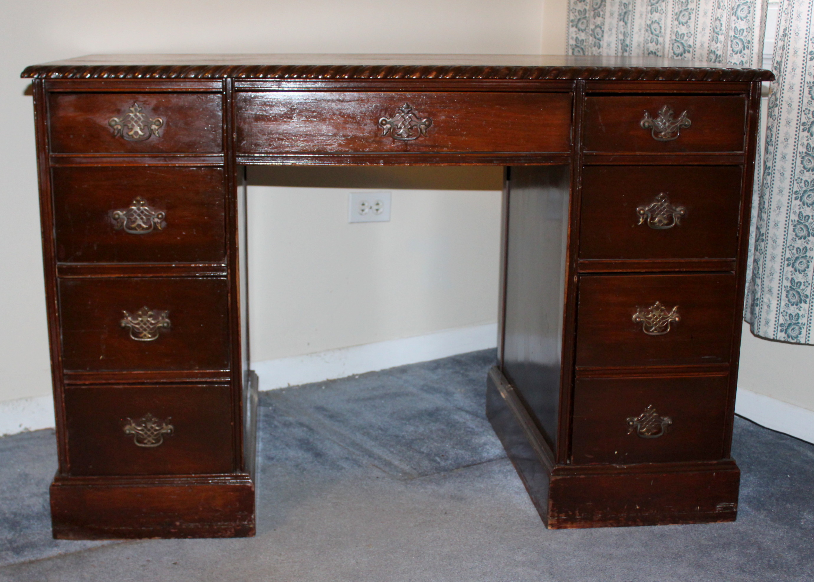 Vintage Kneehole Desk