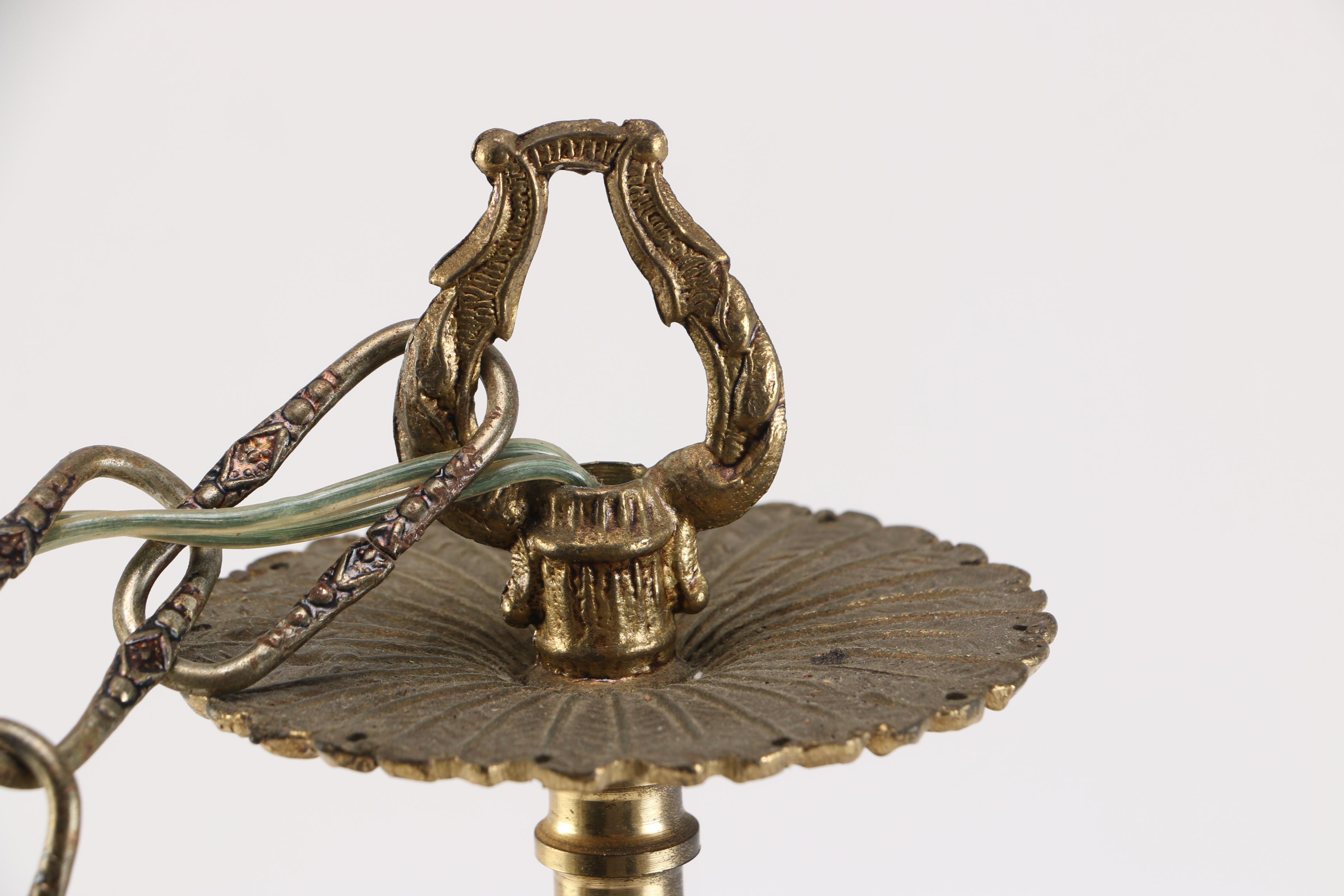 Brass Tone Chandlier