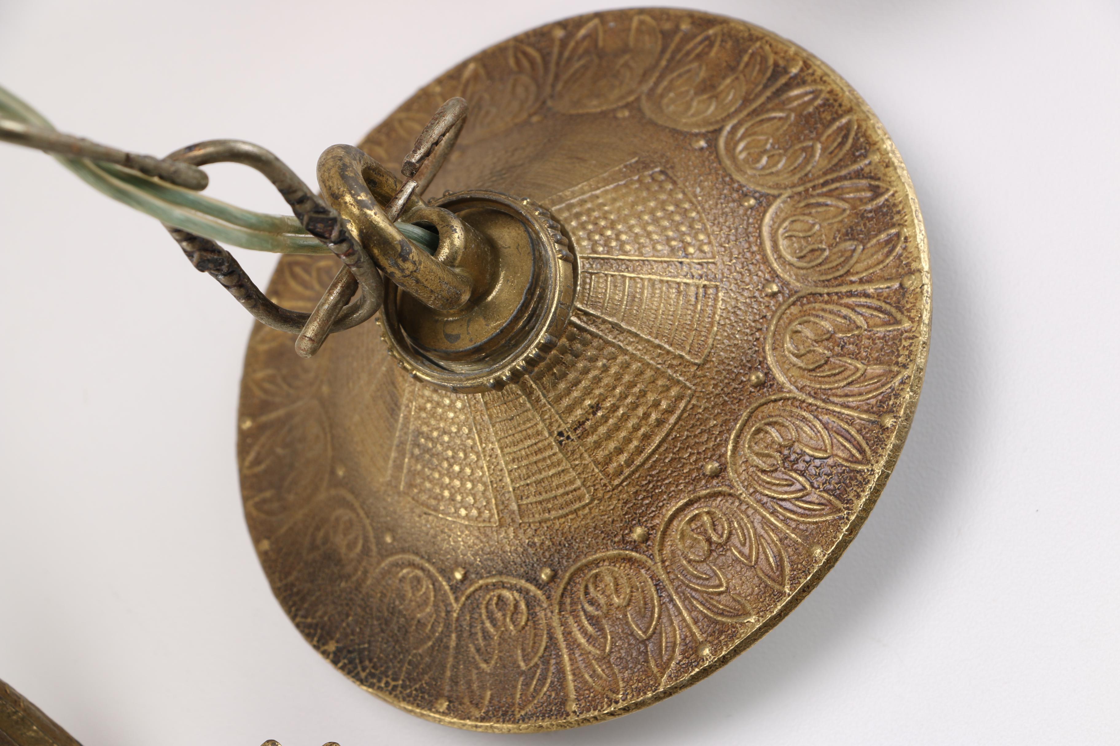 Brass Tone Chandlier