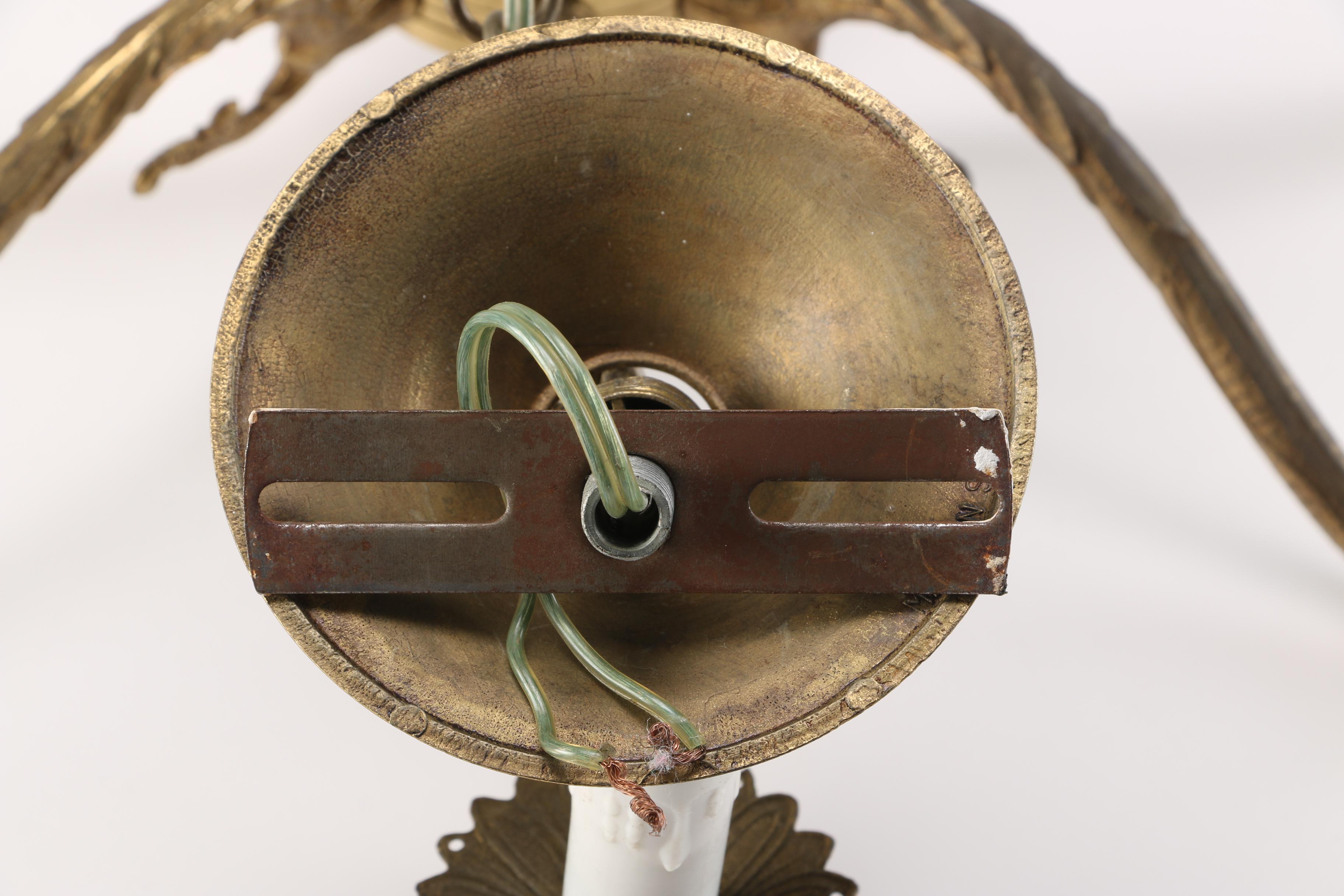 Brass Tone Chandlier