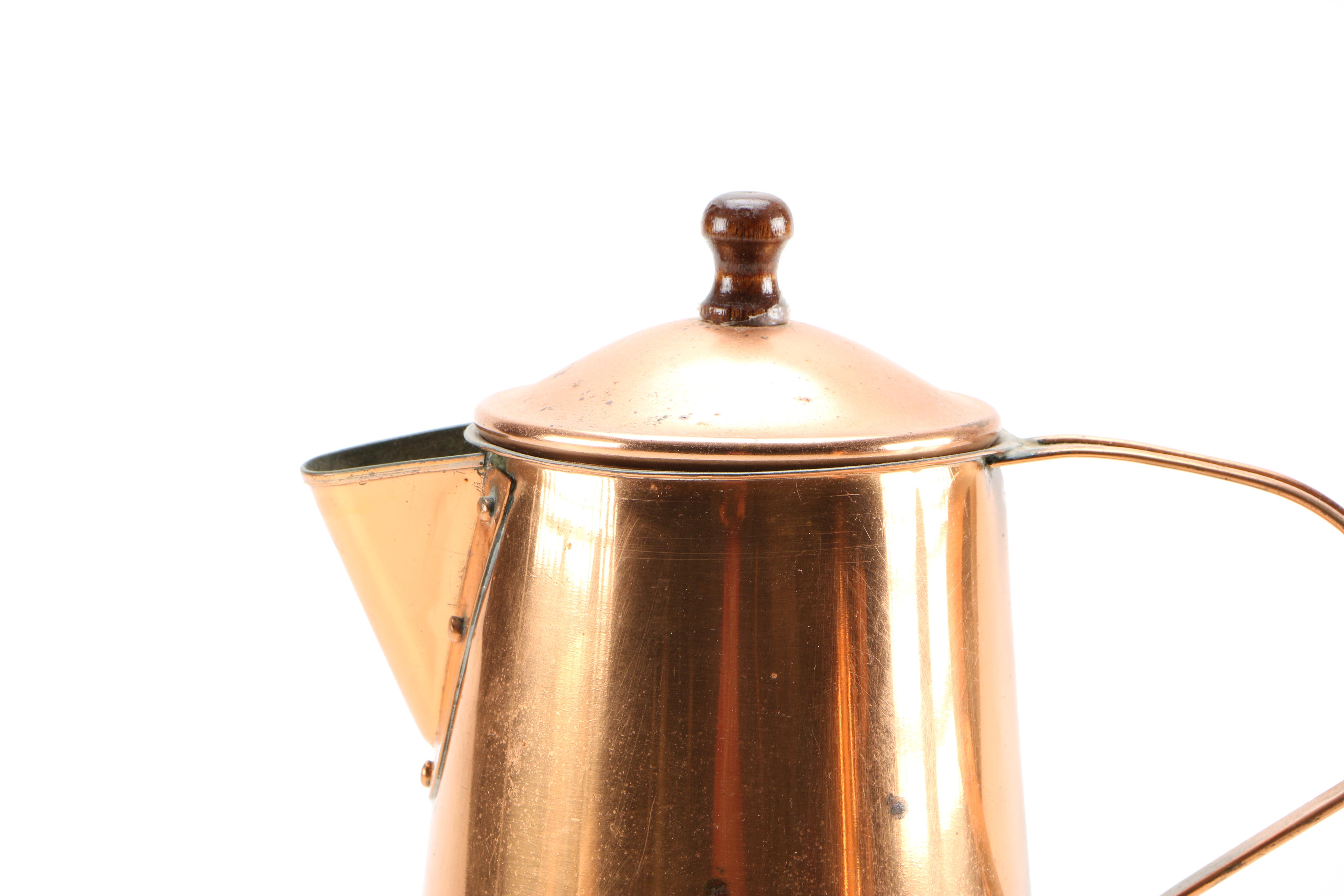 Collection of Copper and Copper Plate Tableware Featuring Paul Revere