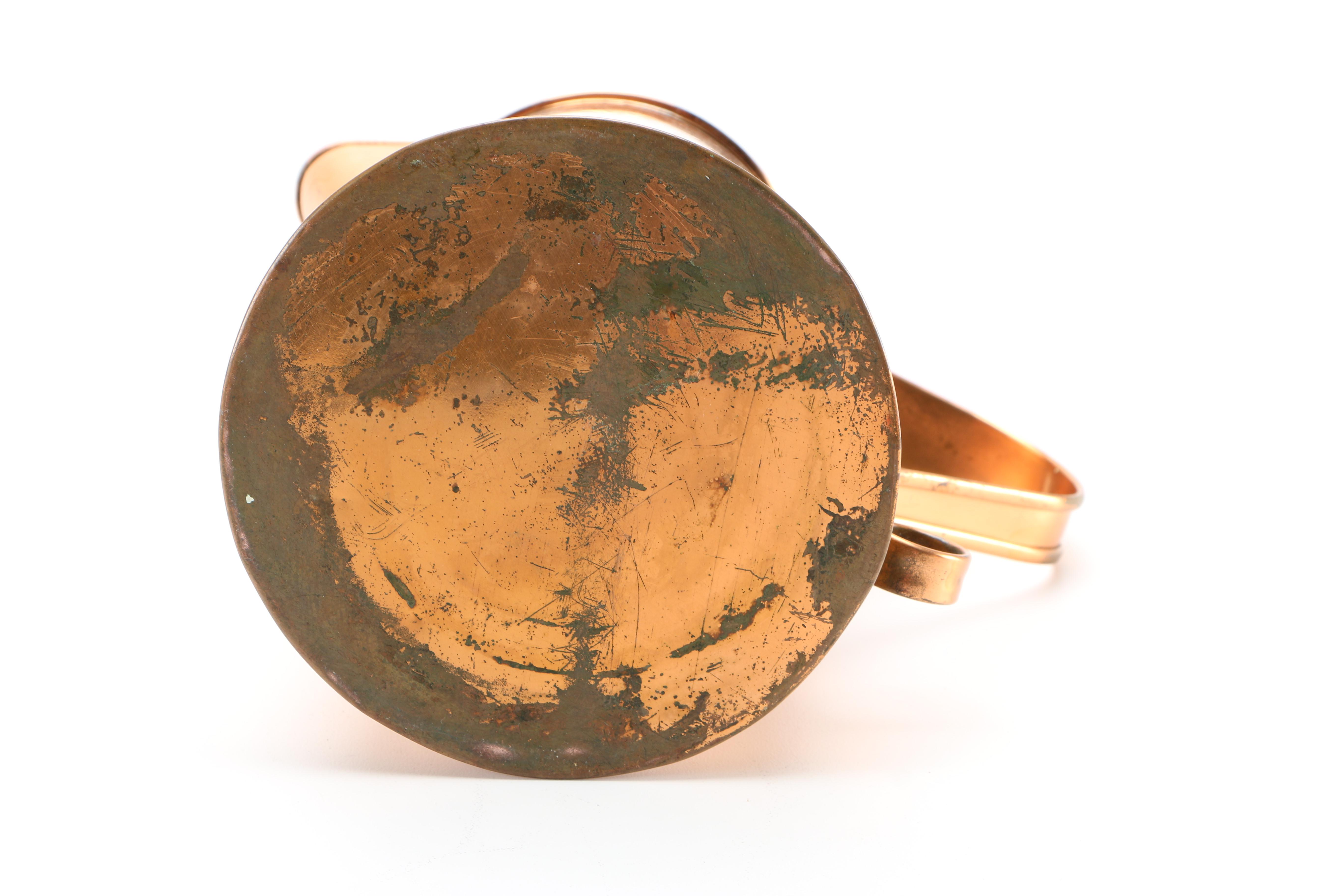 Collection of Copper and Copper Plate Tableware Featuring Paul Revere