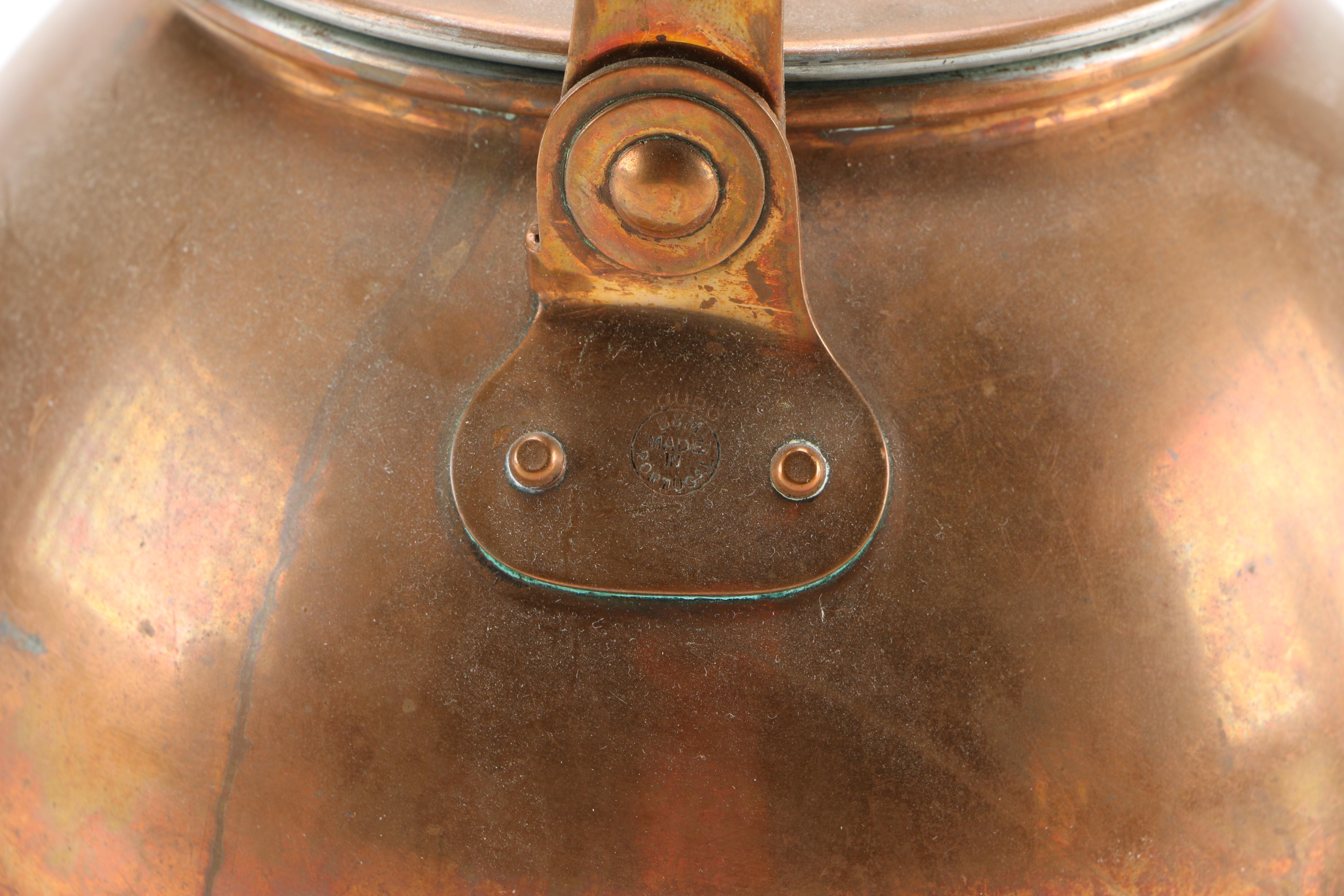 Collection of Copper and Copper Plate Tableware Featuring Paul Revere