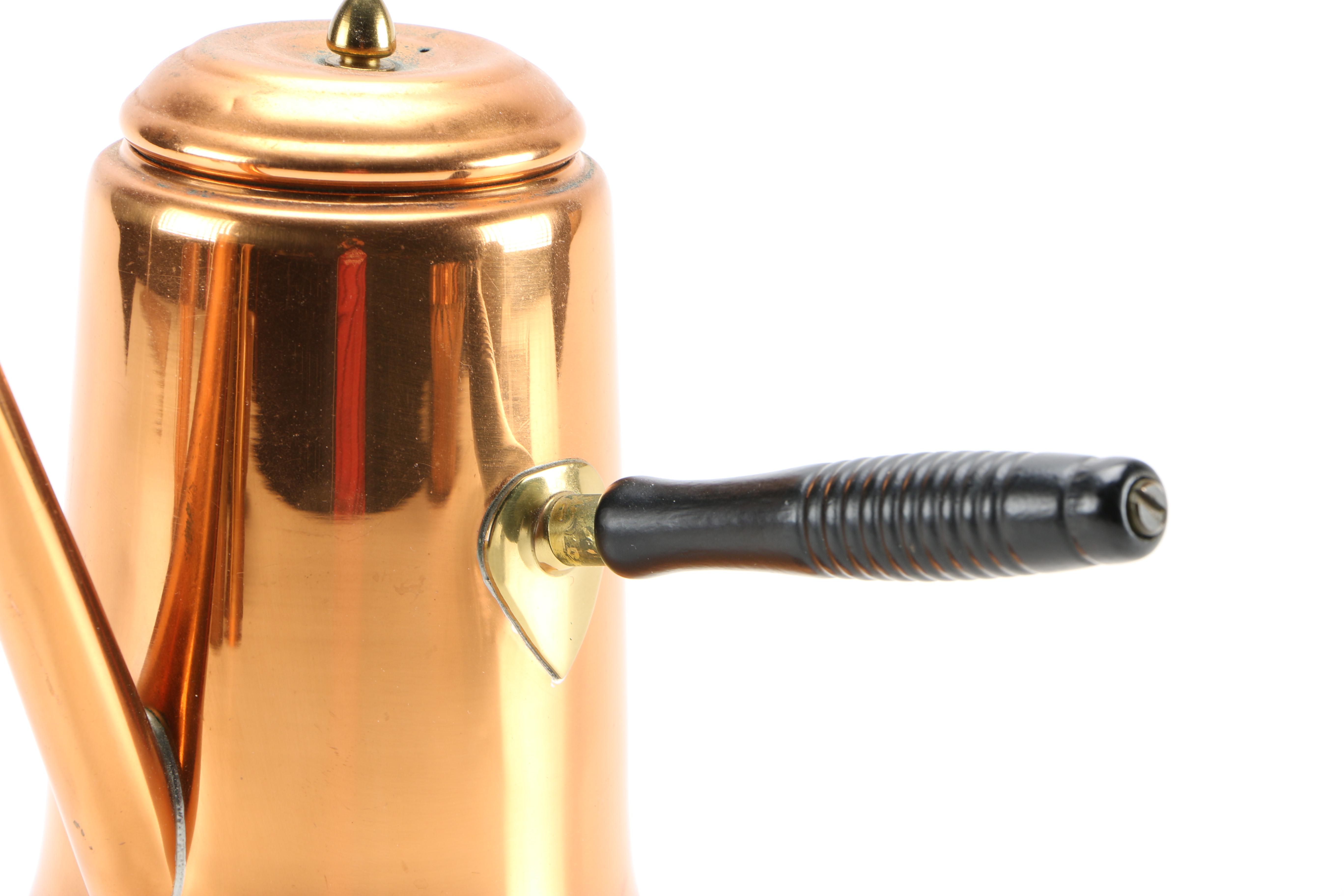 Collection of Copper and Copper Plate Tableware Featuring Paul Revere