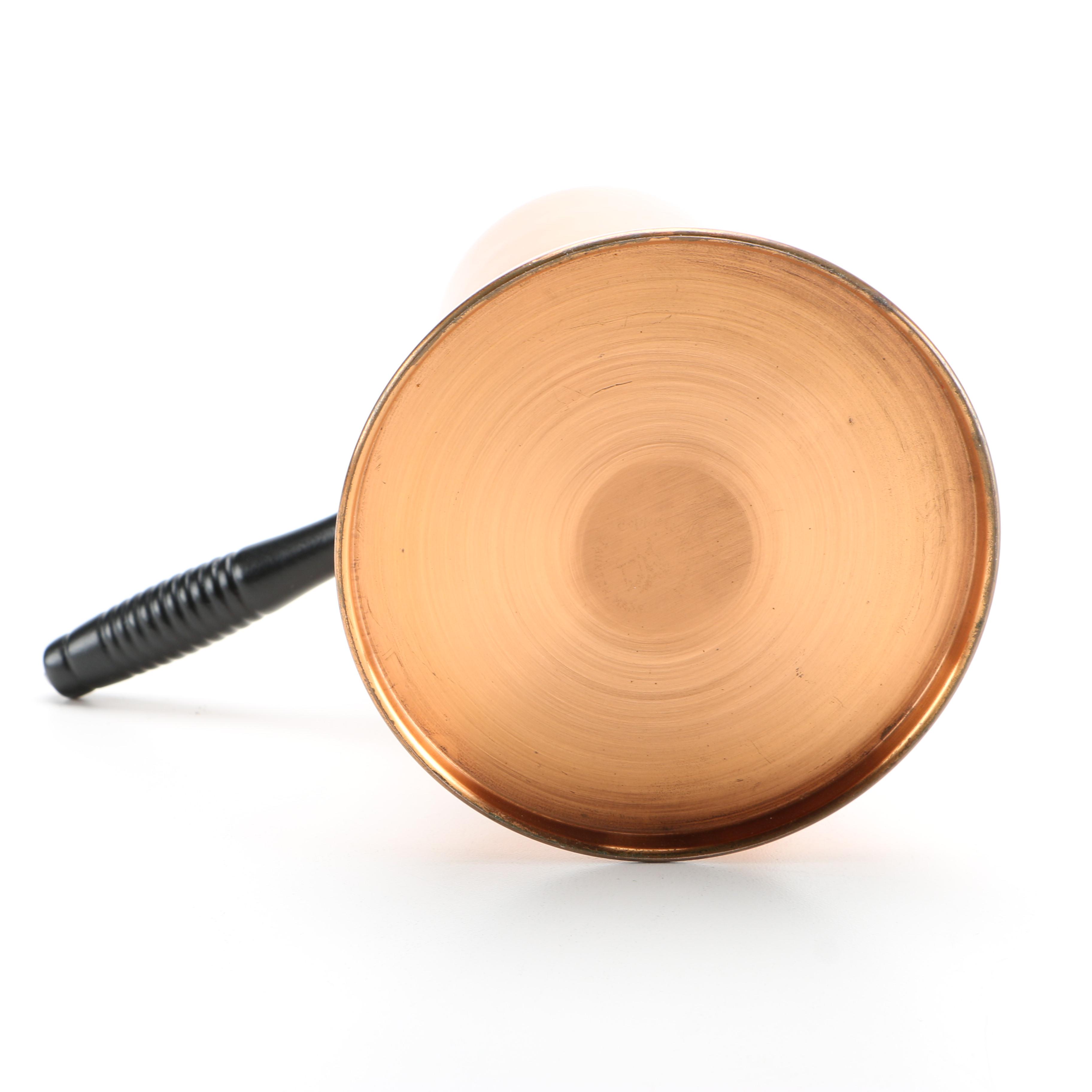 Collection of Copper and Copper Plate Tableware Featuring Paul Revere