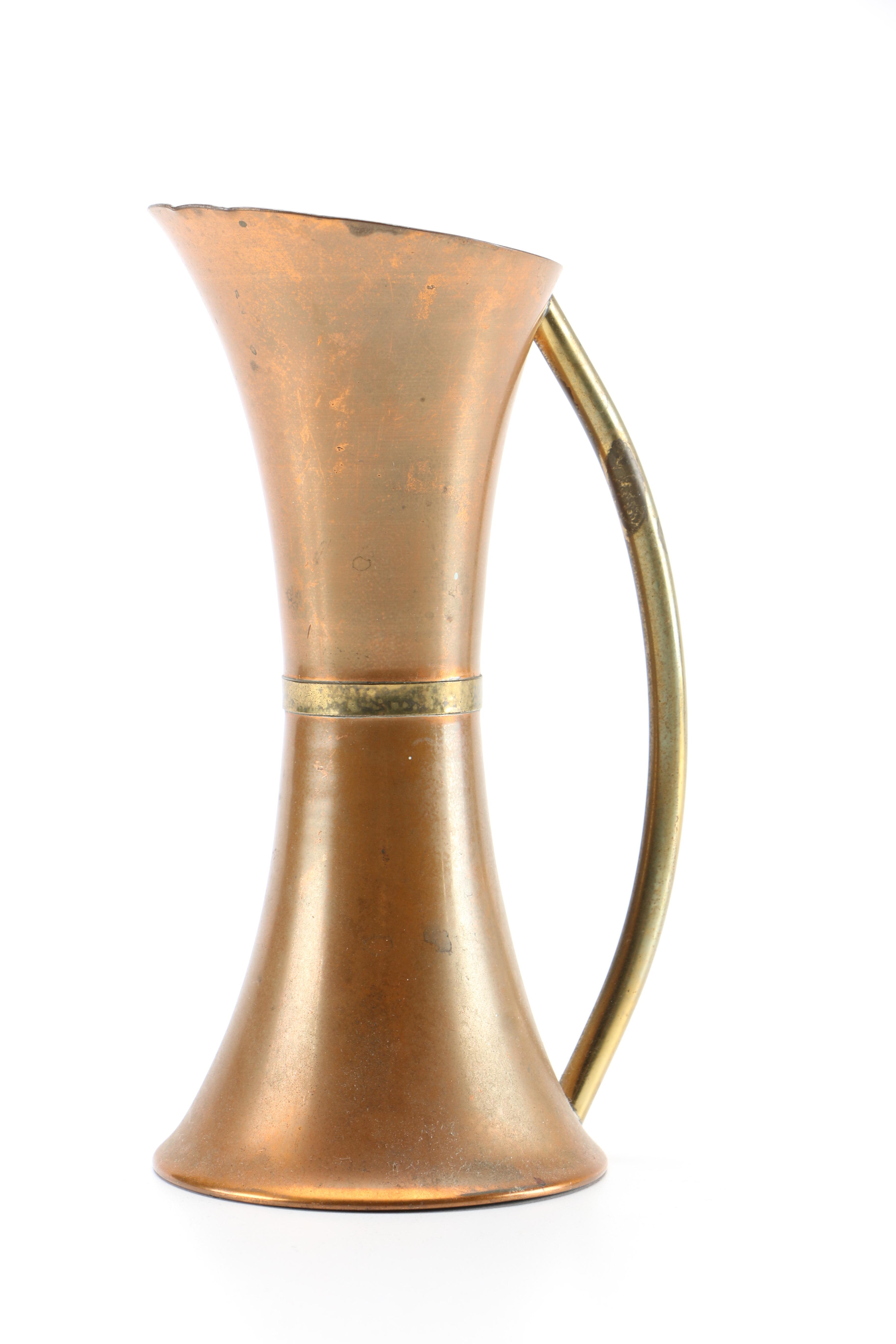 Collection of Copper and Copper Plate Tableware Featuring Paul Revere