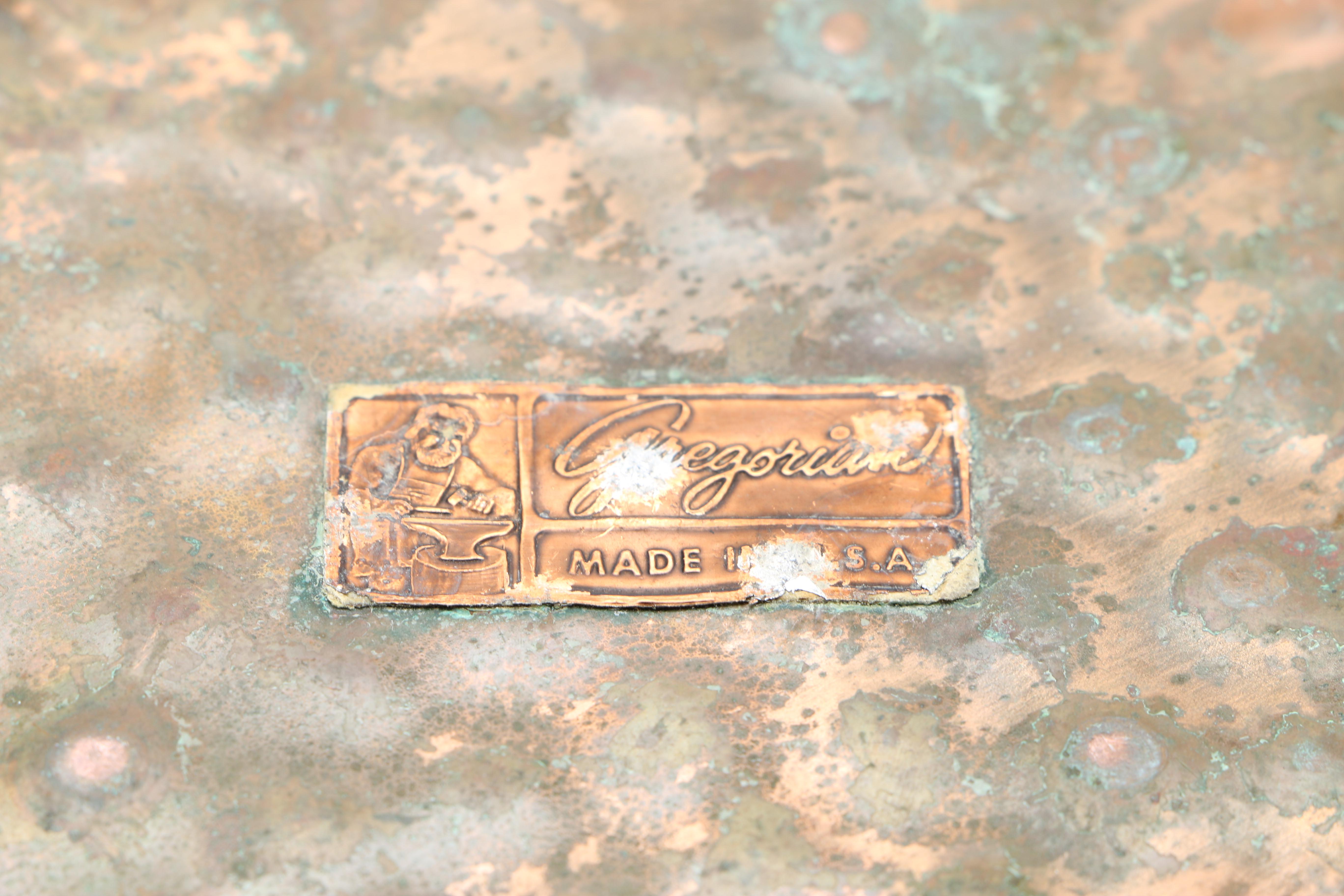 Collection of Copper and Copper Plate Tableware Featuring Paul Revere