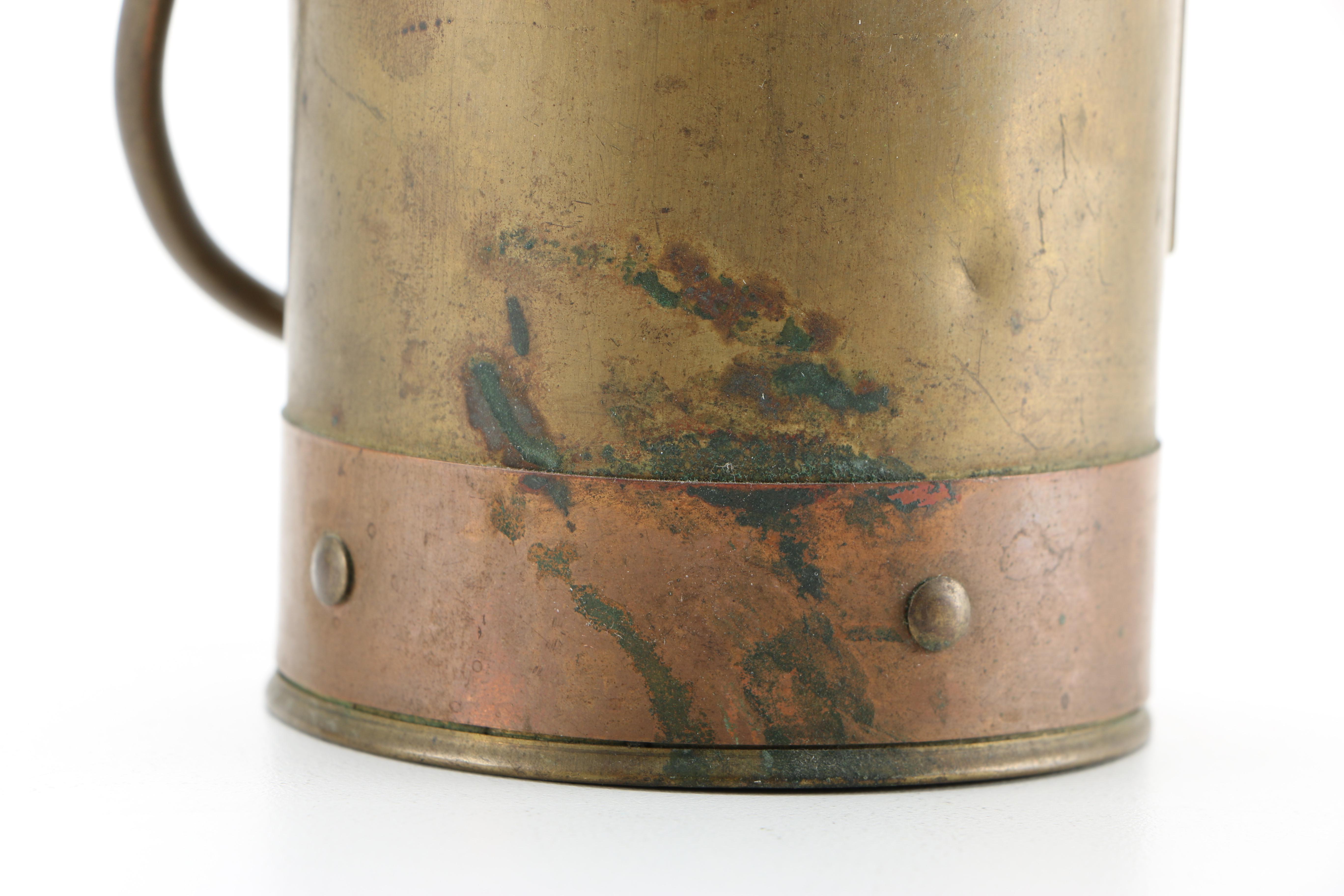 Collection of Copper and Copper Plate Tableware Featuring Paul Revere