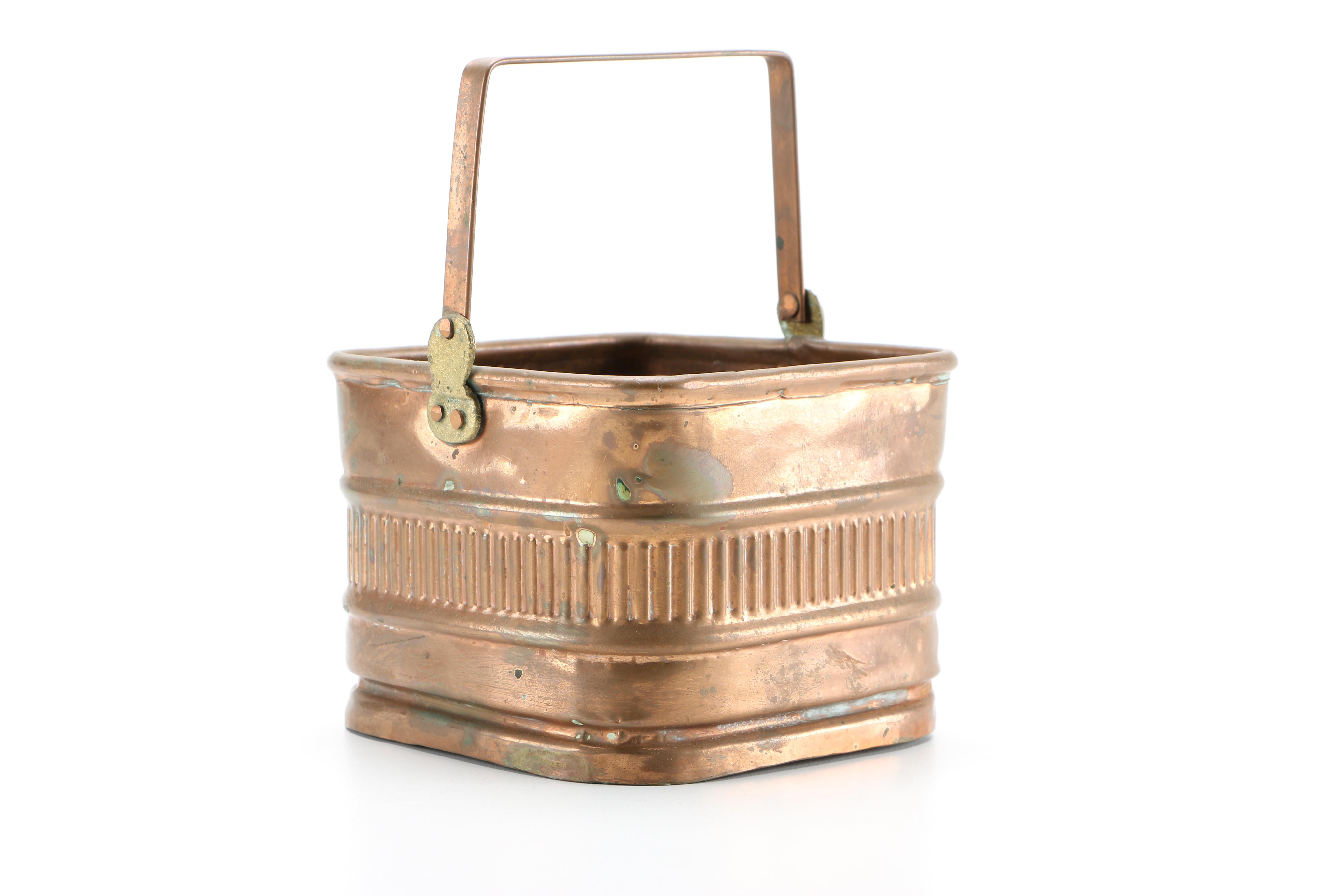 Collection of Copper and Copper Plate Tableware Featuring Paul Revere