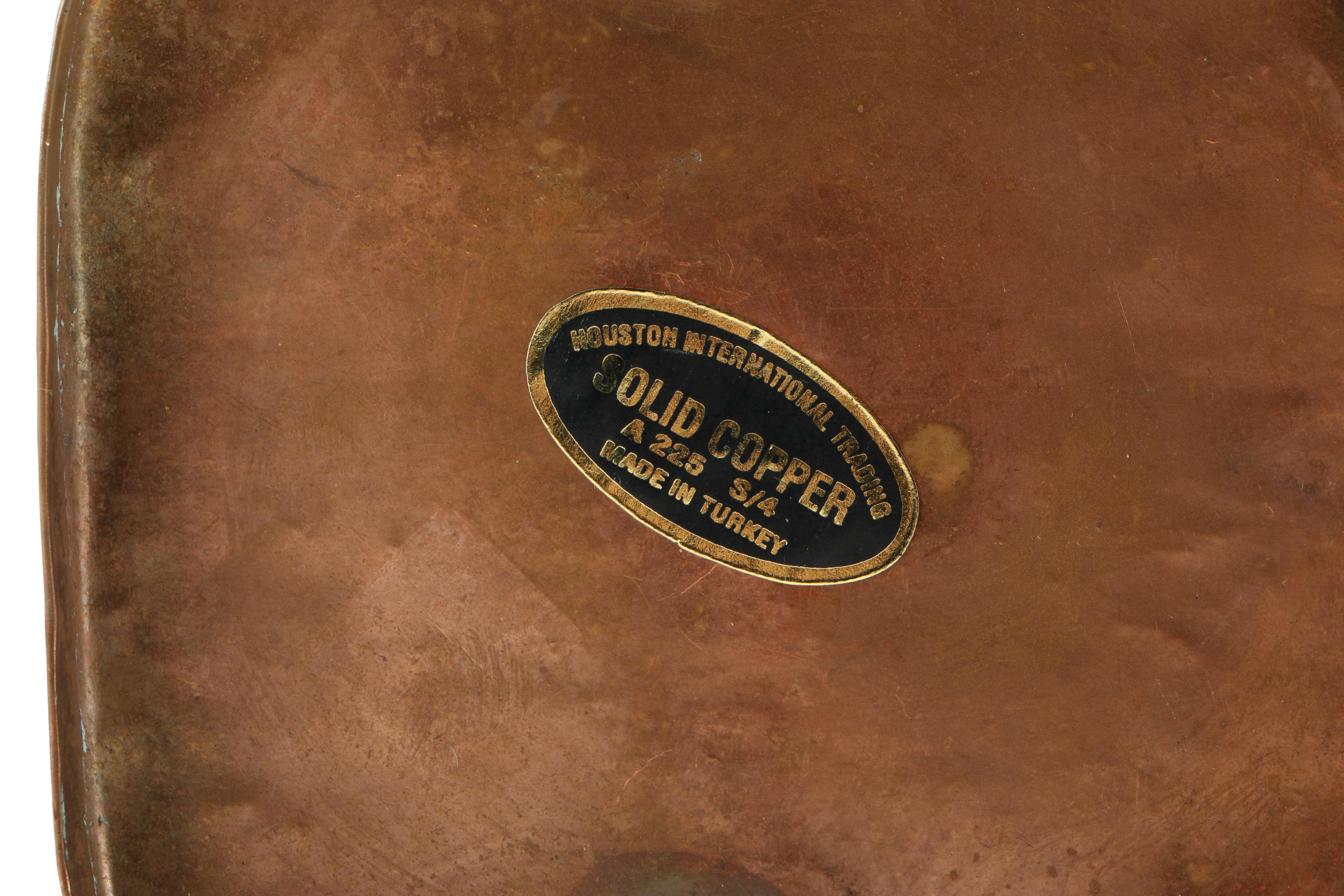 Collection of Copper and Copper Plate Tableware Featuring Paul Revere